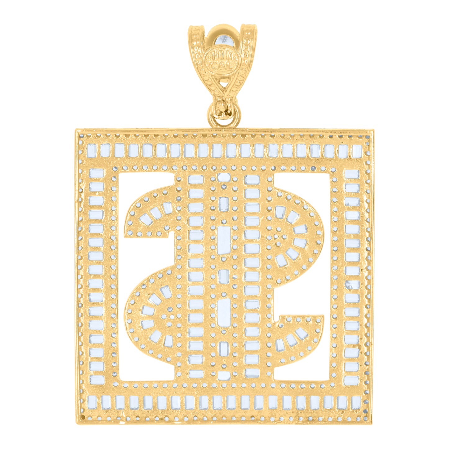 10Kt Gold Cz Pendant