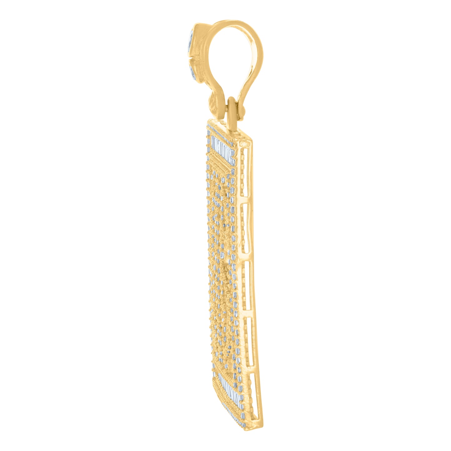 10Kt Gold Cz Pendant