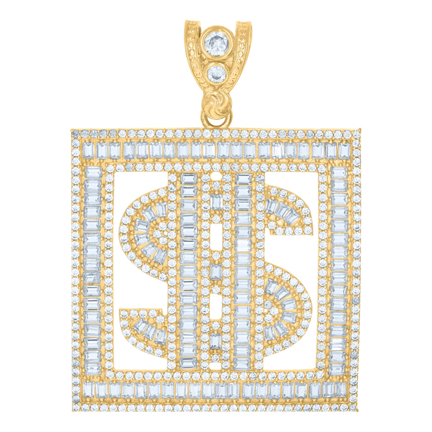 10Kt Gold Cz Pendant