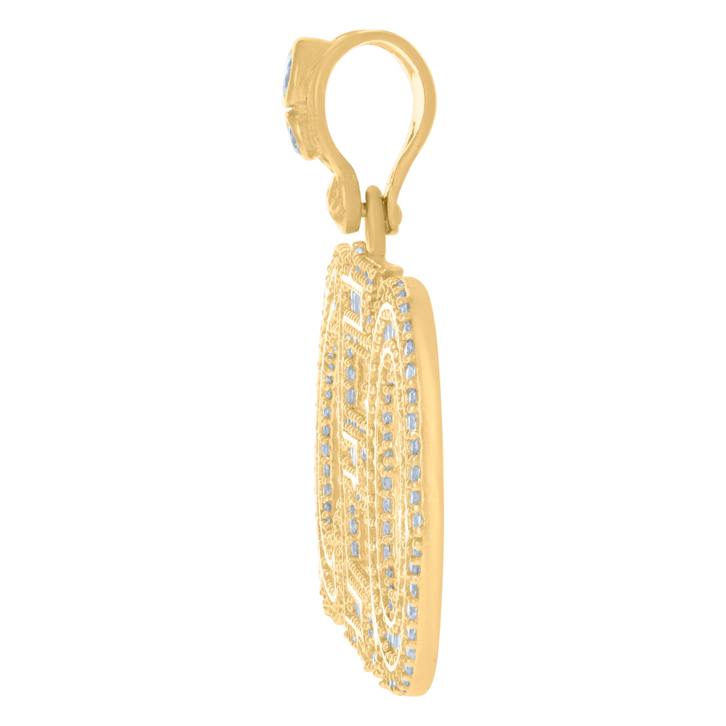 10Kt Gold Cz Pendant
