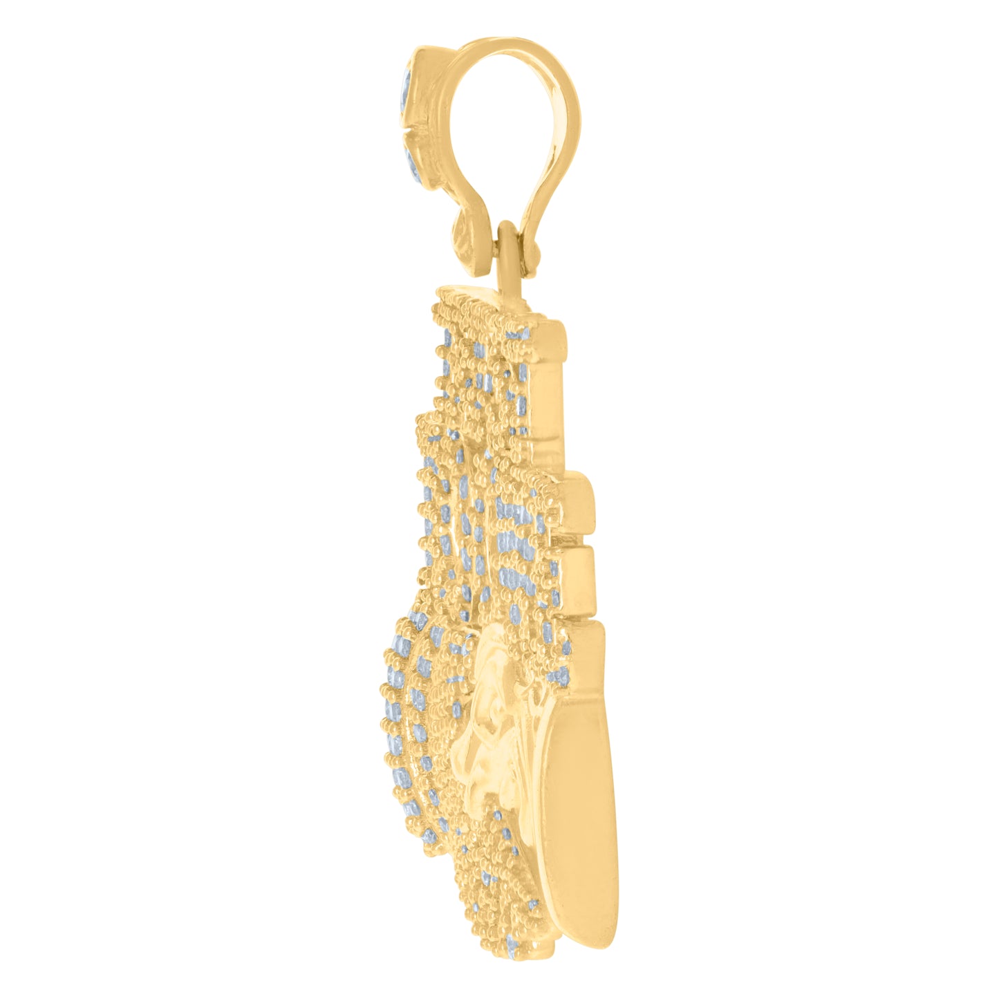 10Kt Gold Cz Pendant
