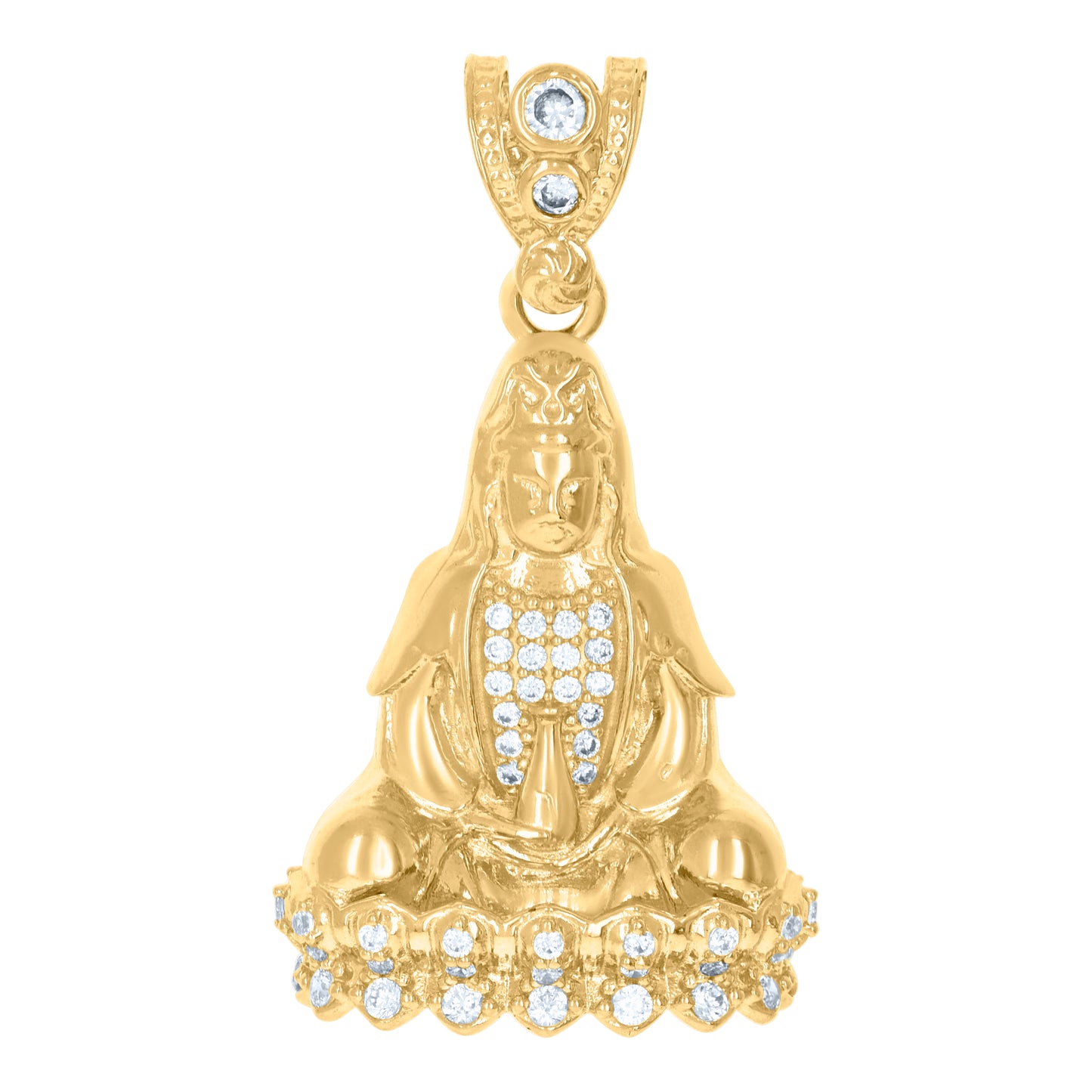 10Kt Gold Cz Pendant