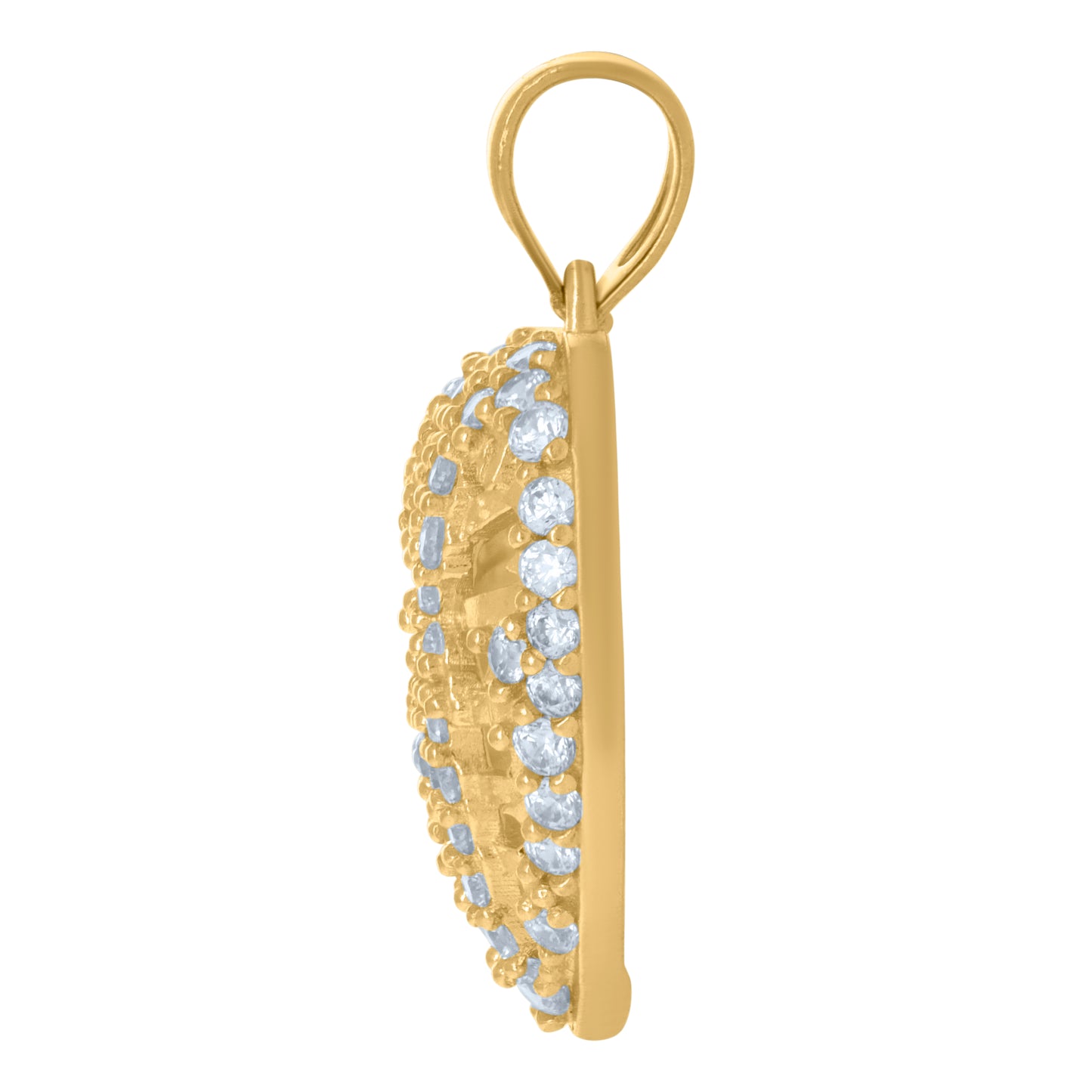 10Kt Gold Cz Pendant