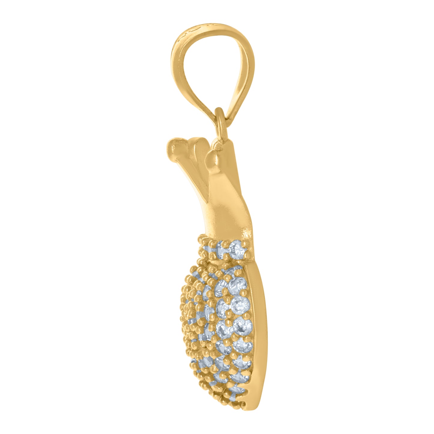 10Kt Gold Cz Pendant