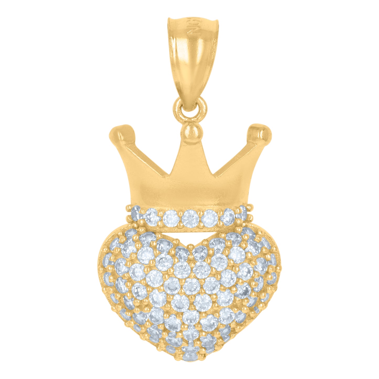 10Kt Gold Cz Pendant