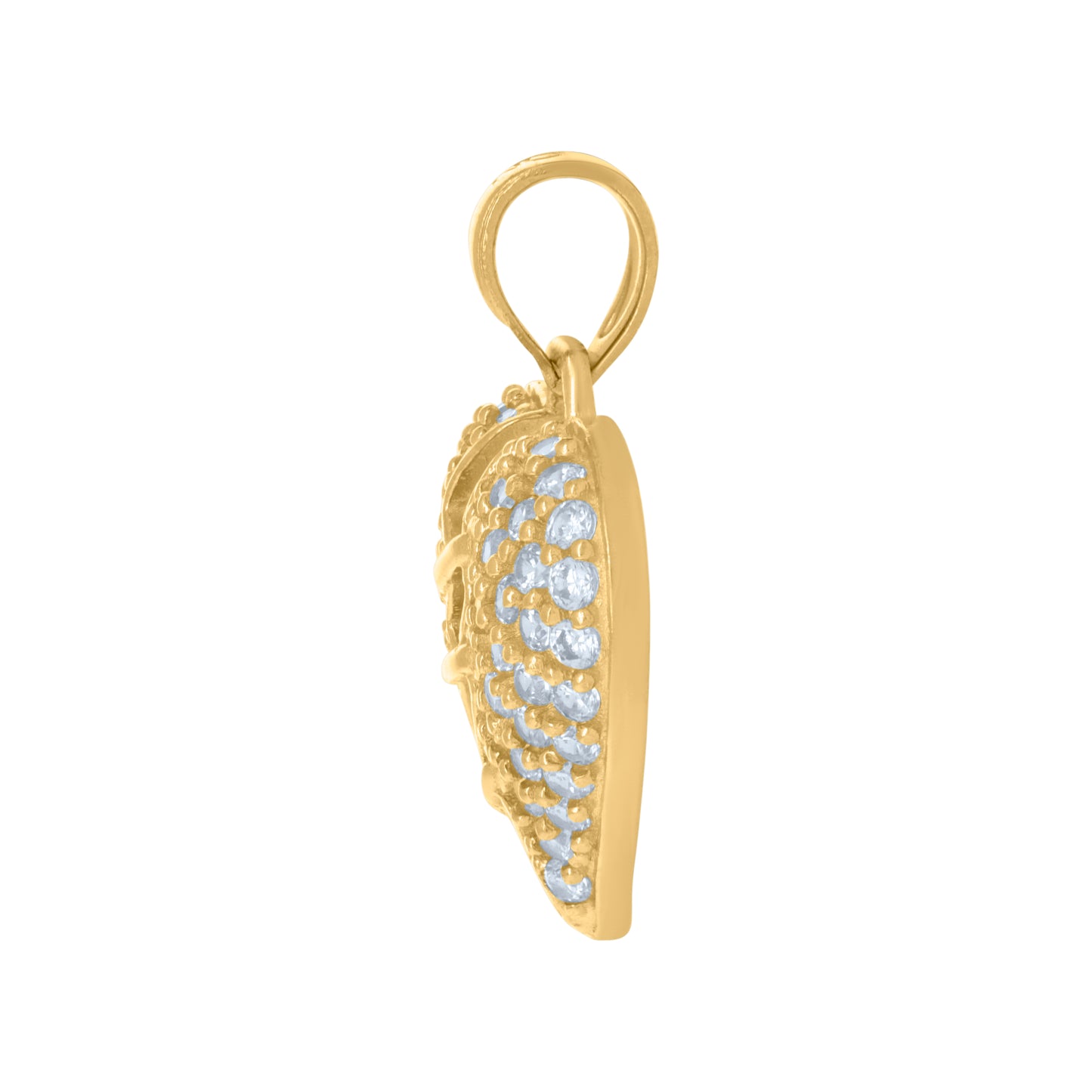 10Kt Gold Cz Pendant