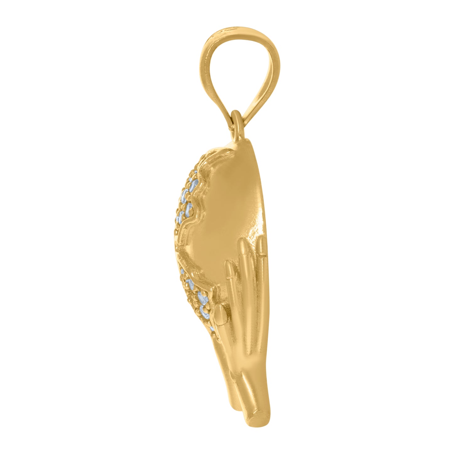 10Kt Gold Cz Pendant
