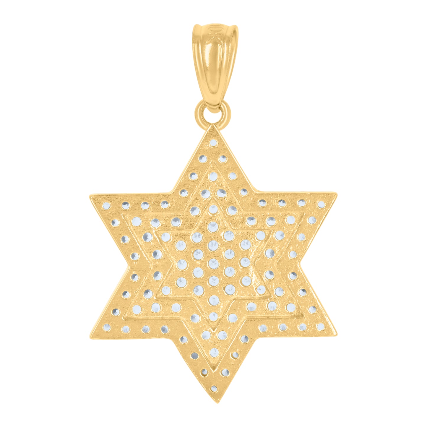 10Kt Gold Cz Pendant