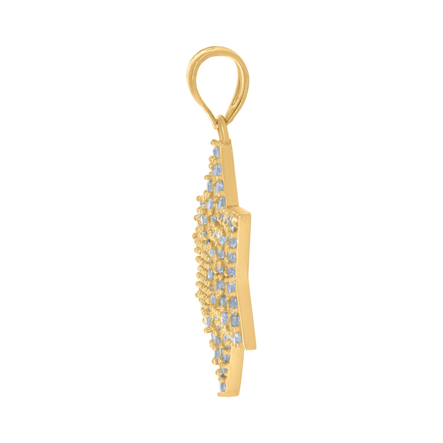 10Kt Gold Cz Pendant