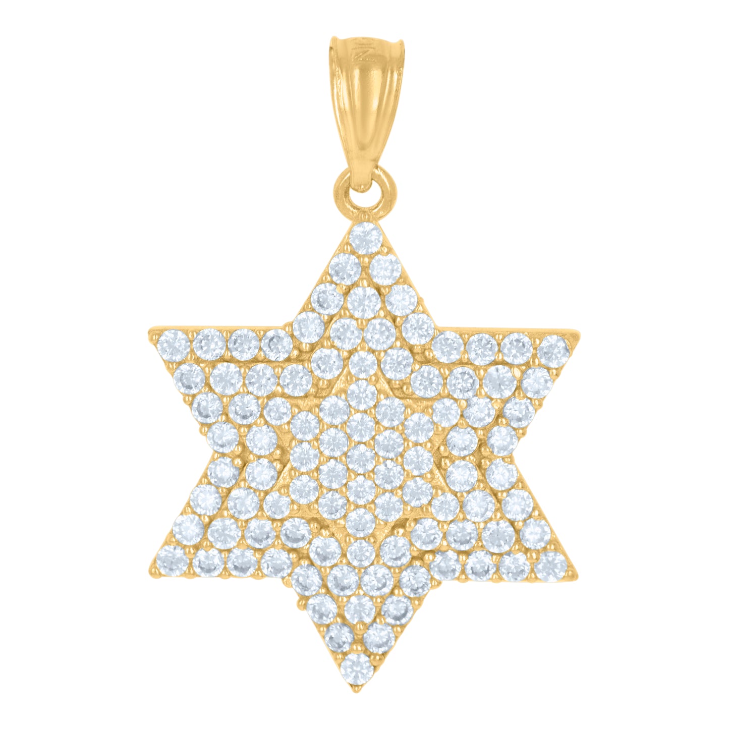 10Kt Gold Cz Pendant