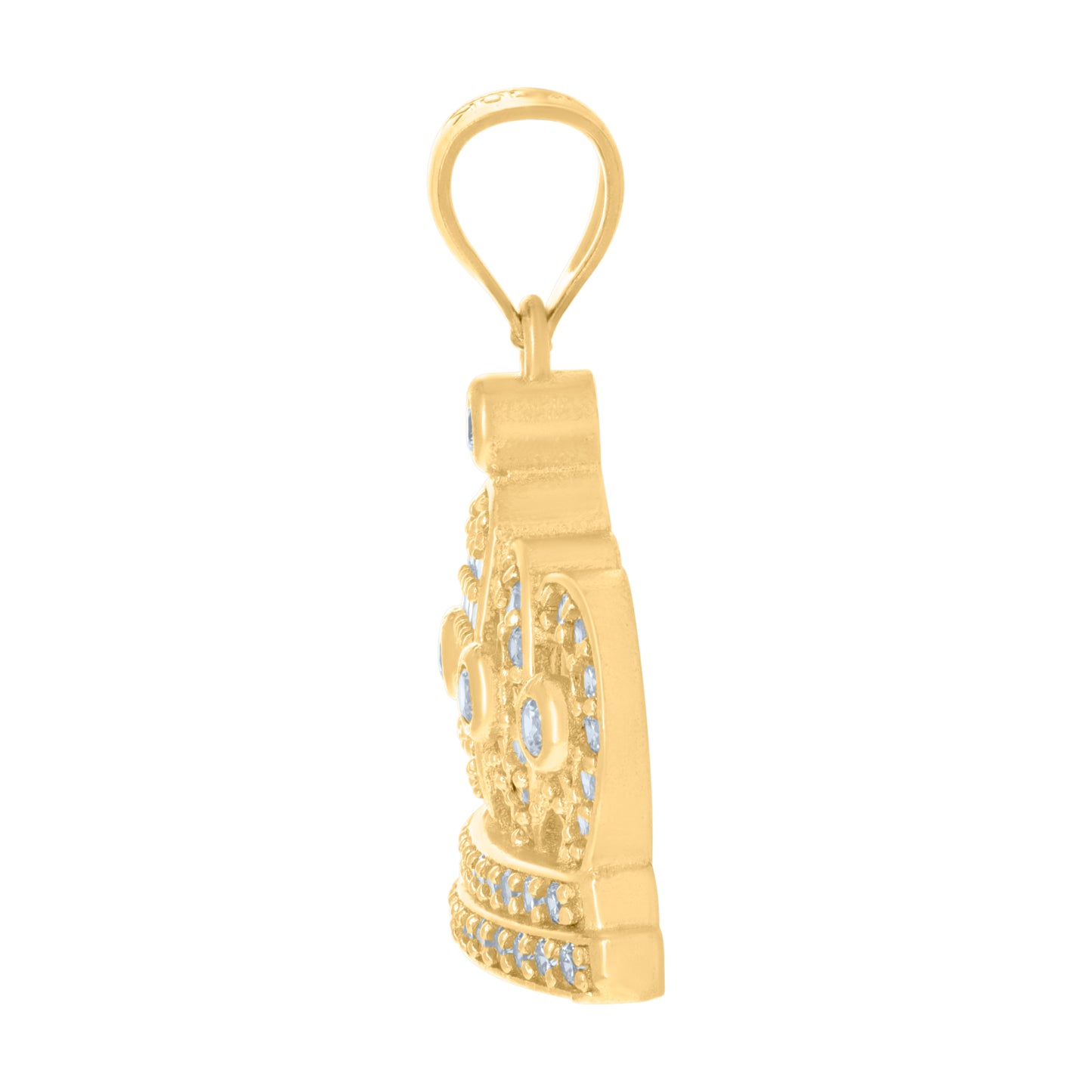 10Kt Gold Cz Pendant