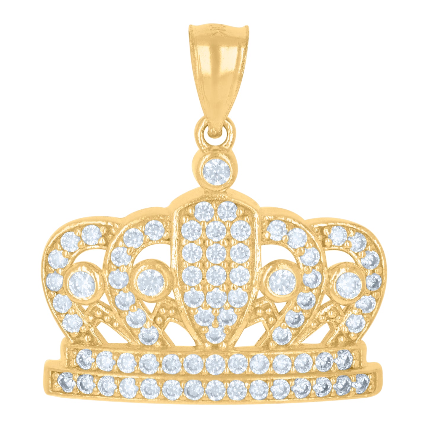 10Kt Gold Cz Pendant