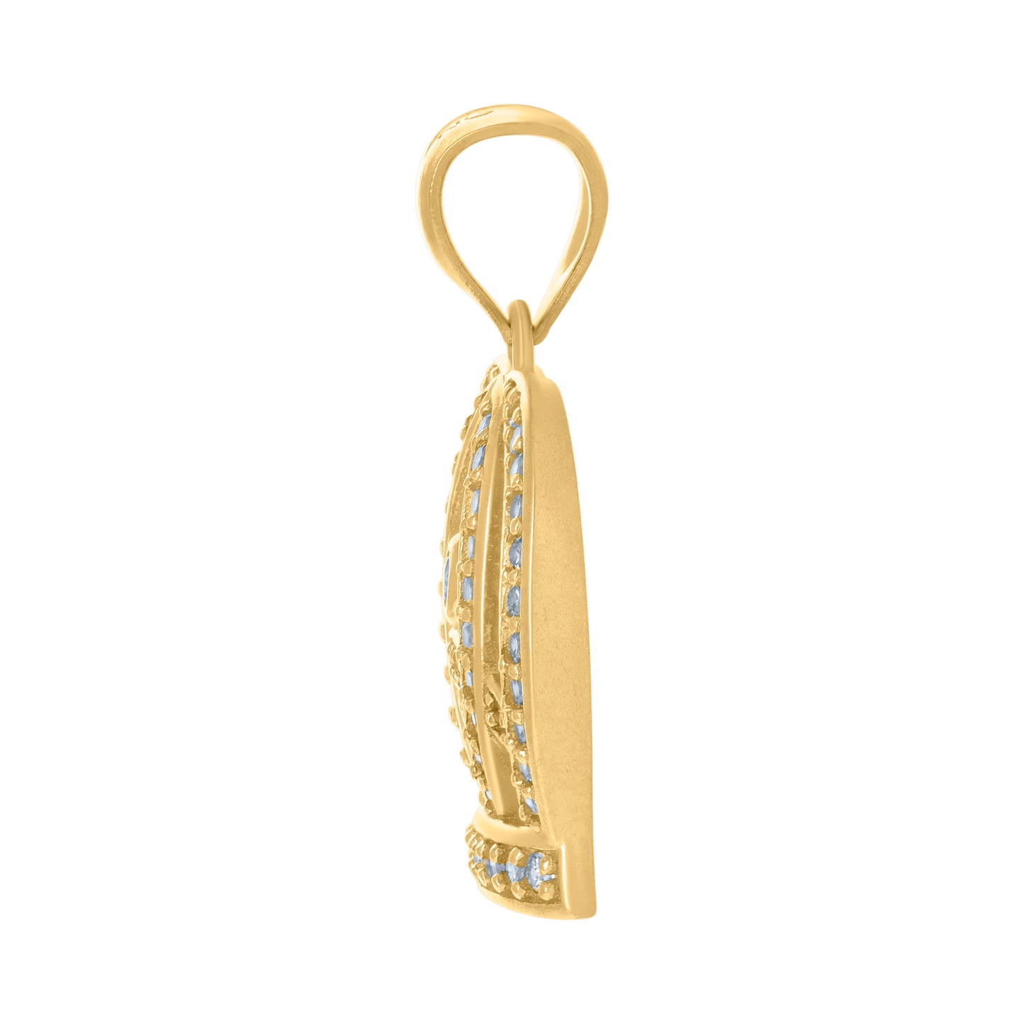 10Kt Gold Cz Pendant