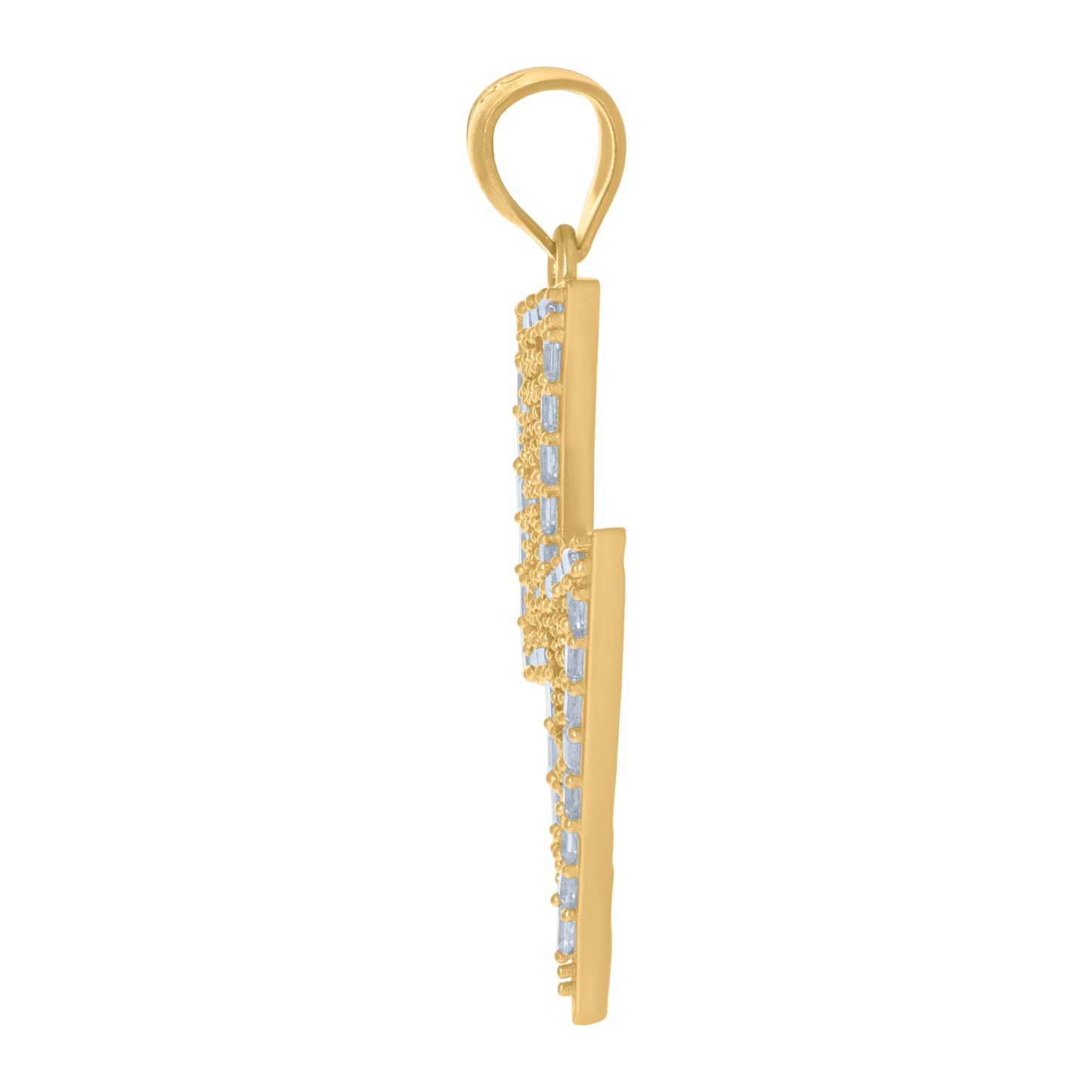 10Kt Gold Cz Pendant