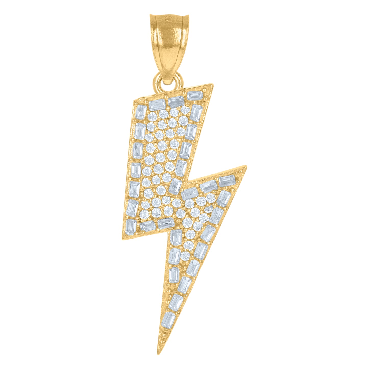 10Kt Gold Cz Pendant