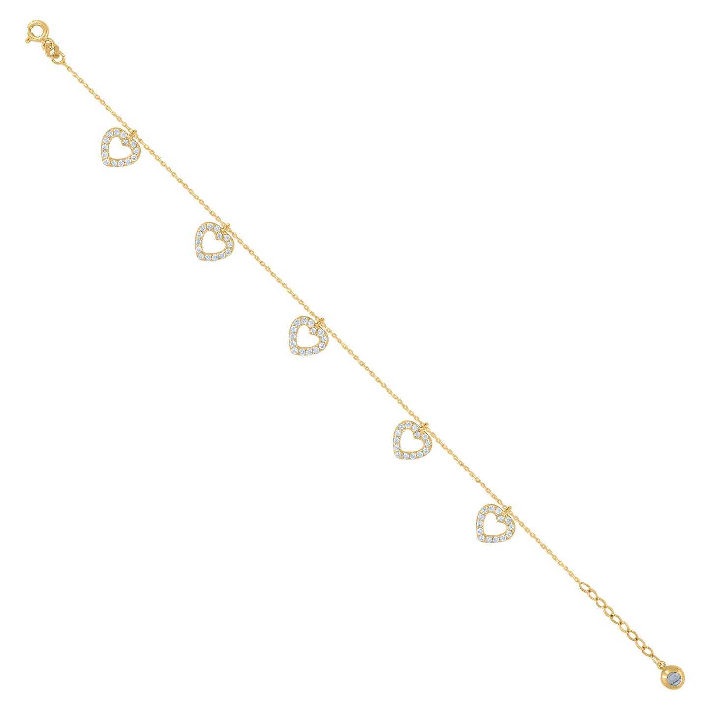 10Kt Gold Turkish Bracelet 8"
