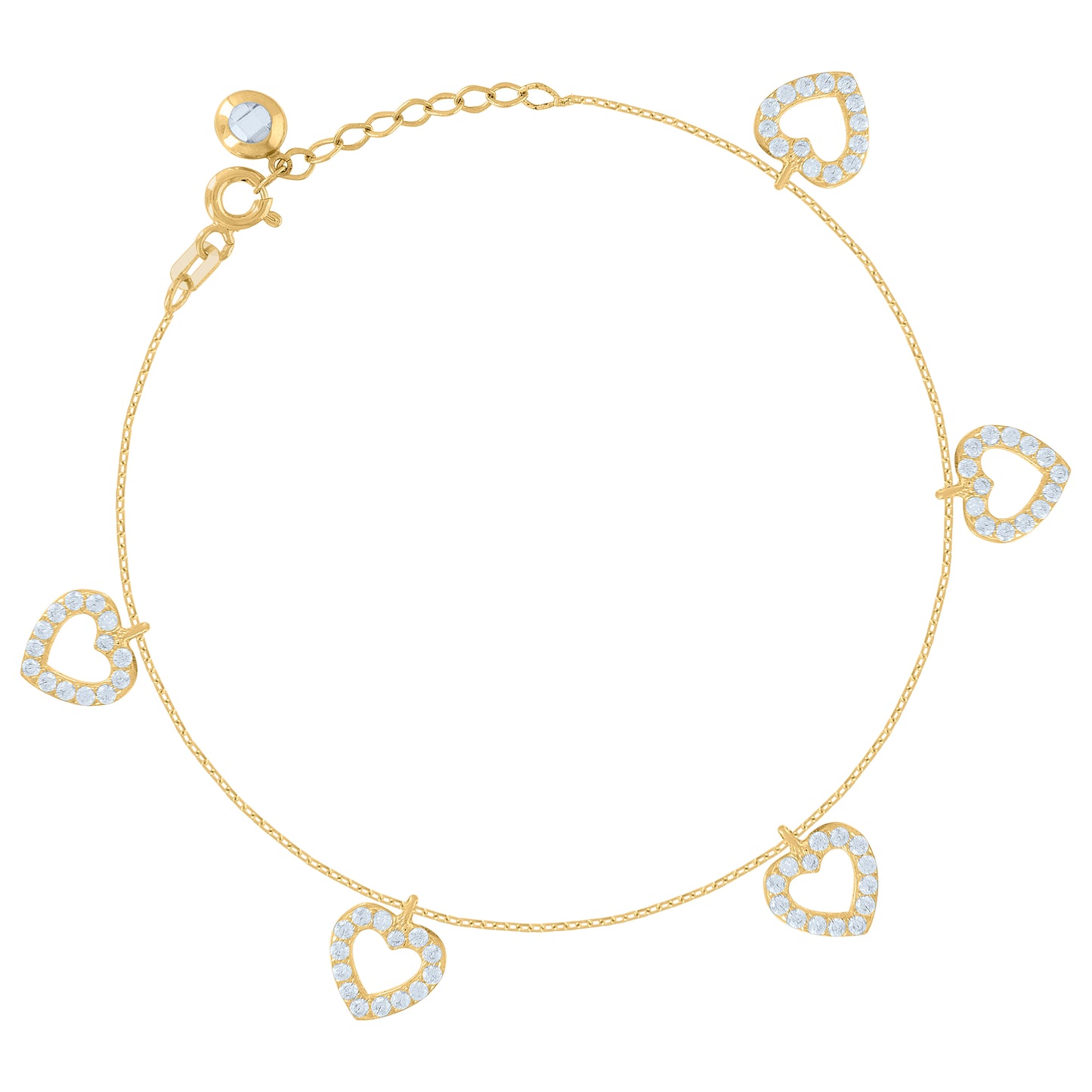 10Kt Gold Turkish Bracelet 8"