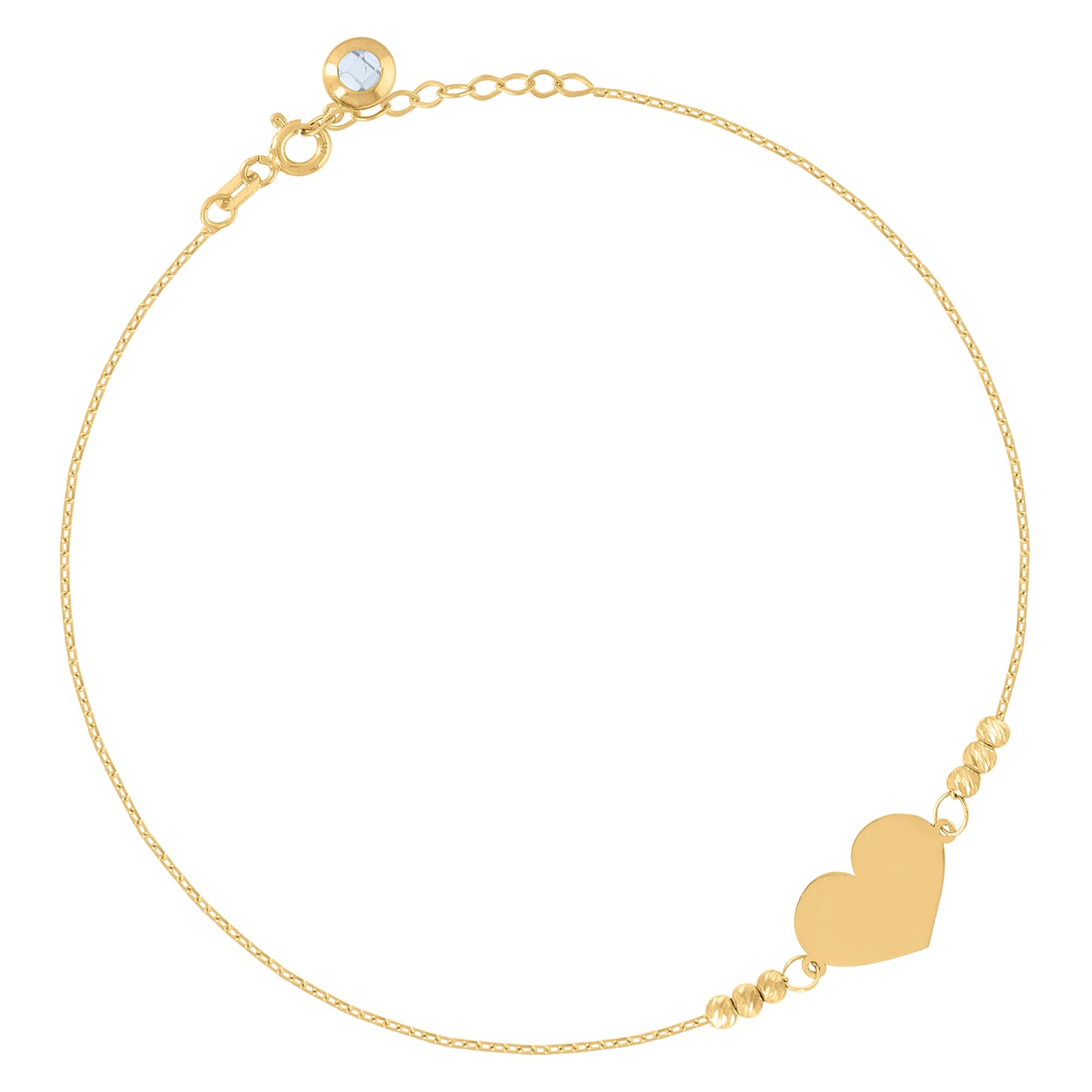 10Kt Gold Turkish Bracelet 8"