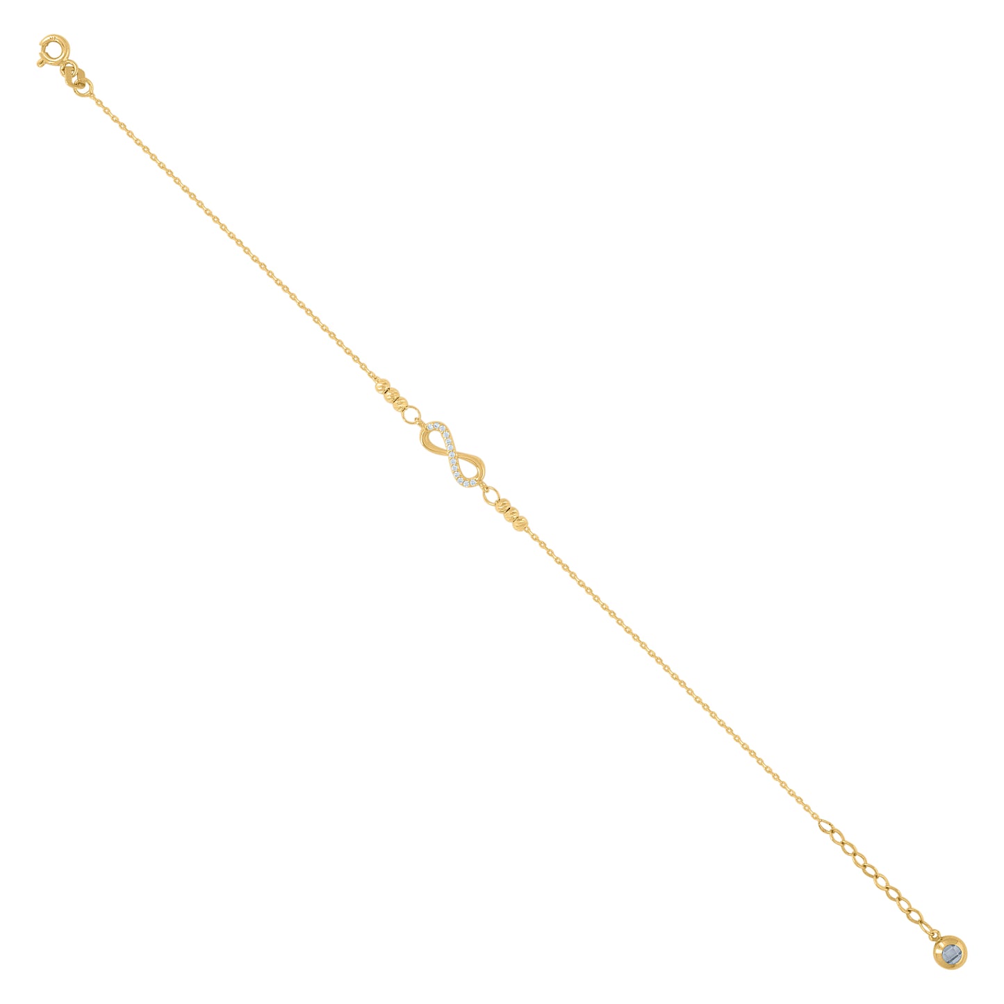 10Kt Gold Turkish Bracelet 9"