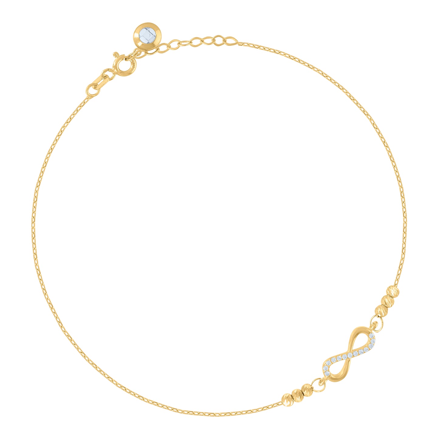 10Kt Gold Turkish Bracelet 9"