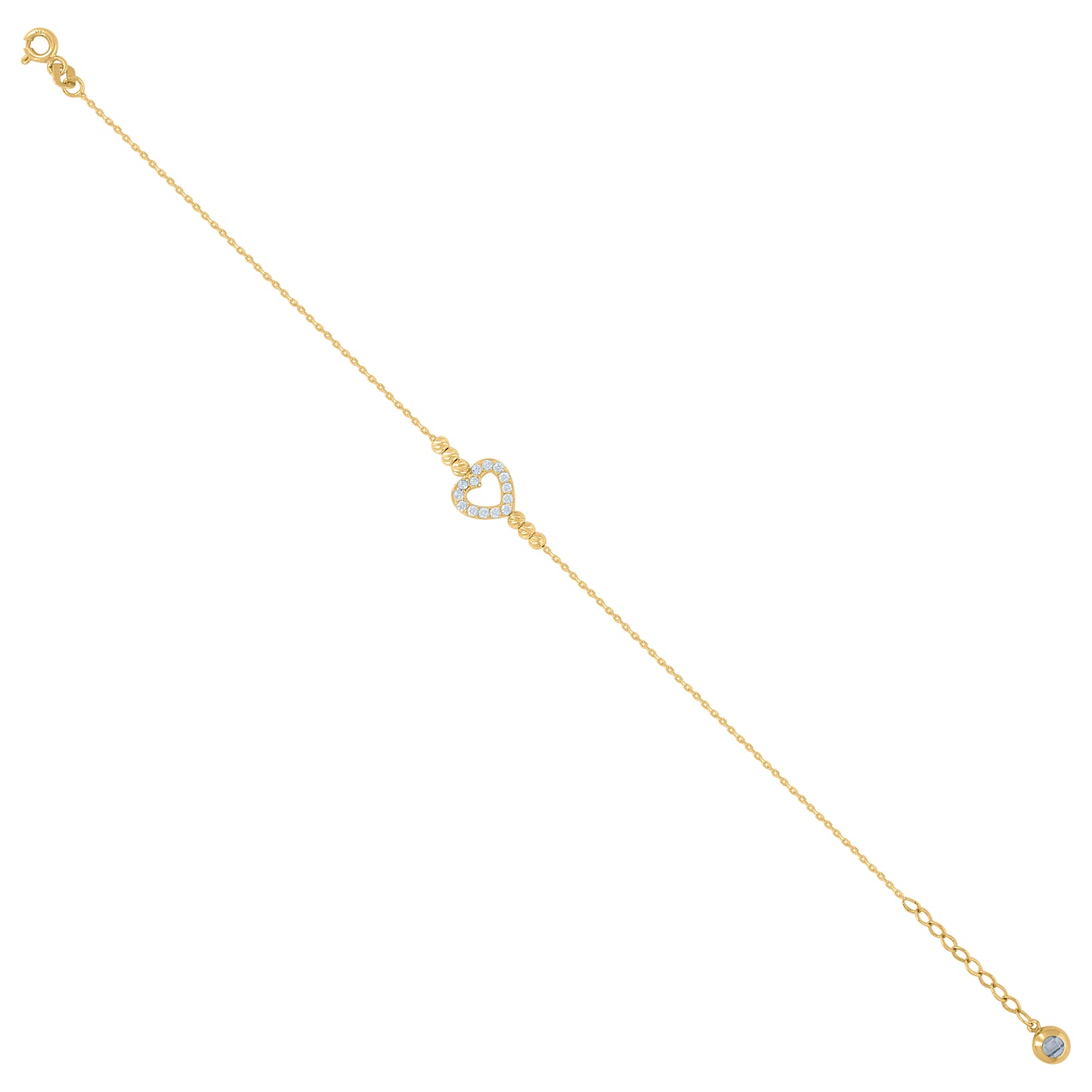 10Kt Gold Turkish Bracelet 8"