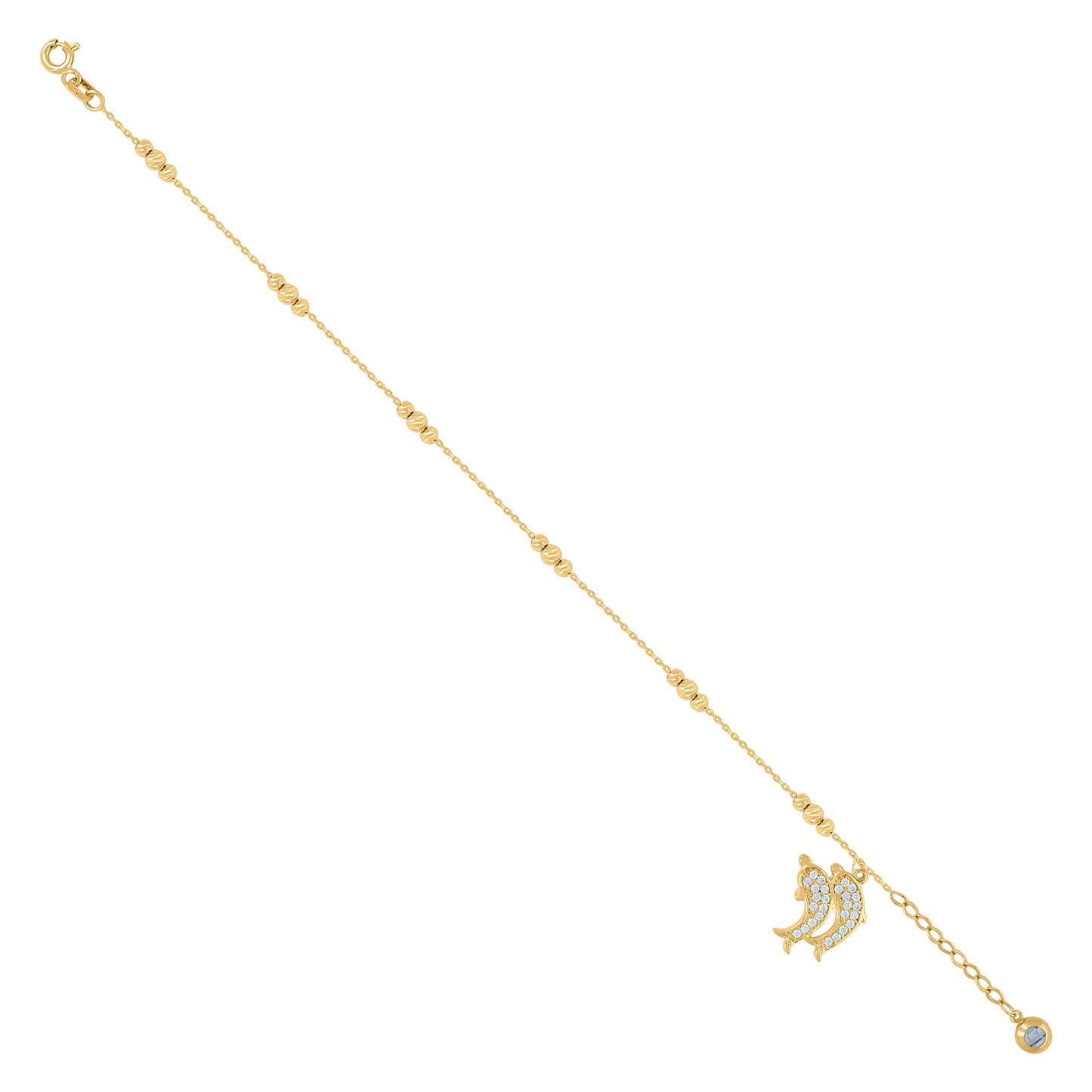 10Kt Gold Turkish Bracelet 8"