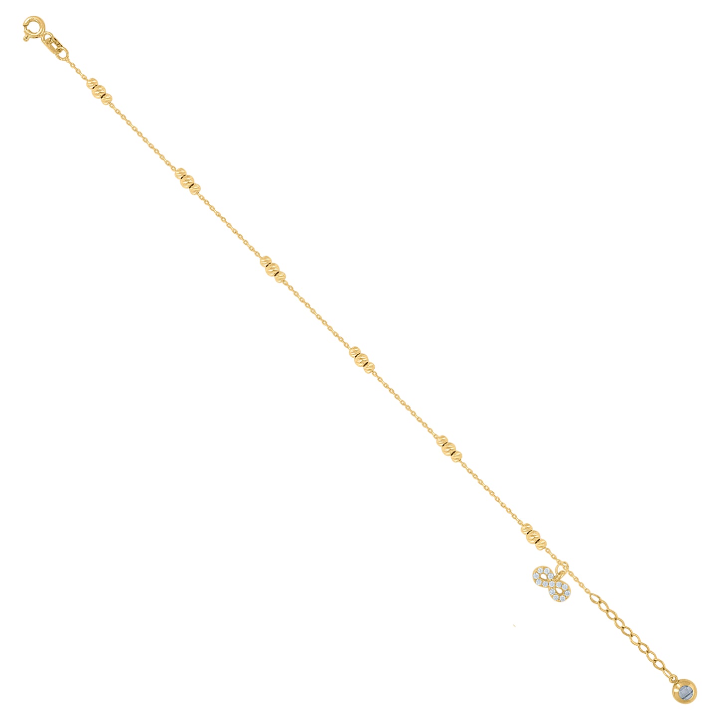 10Kt Gold Turkish Bracelet 8"