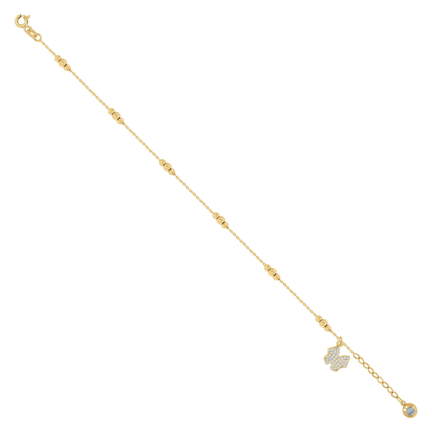 10Kt Gold Turkish Bracelet 8"