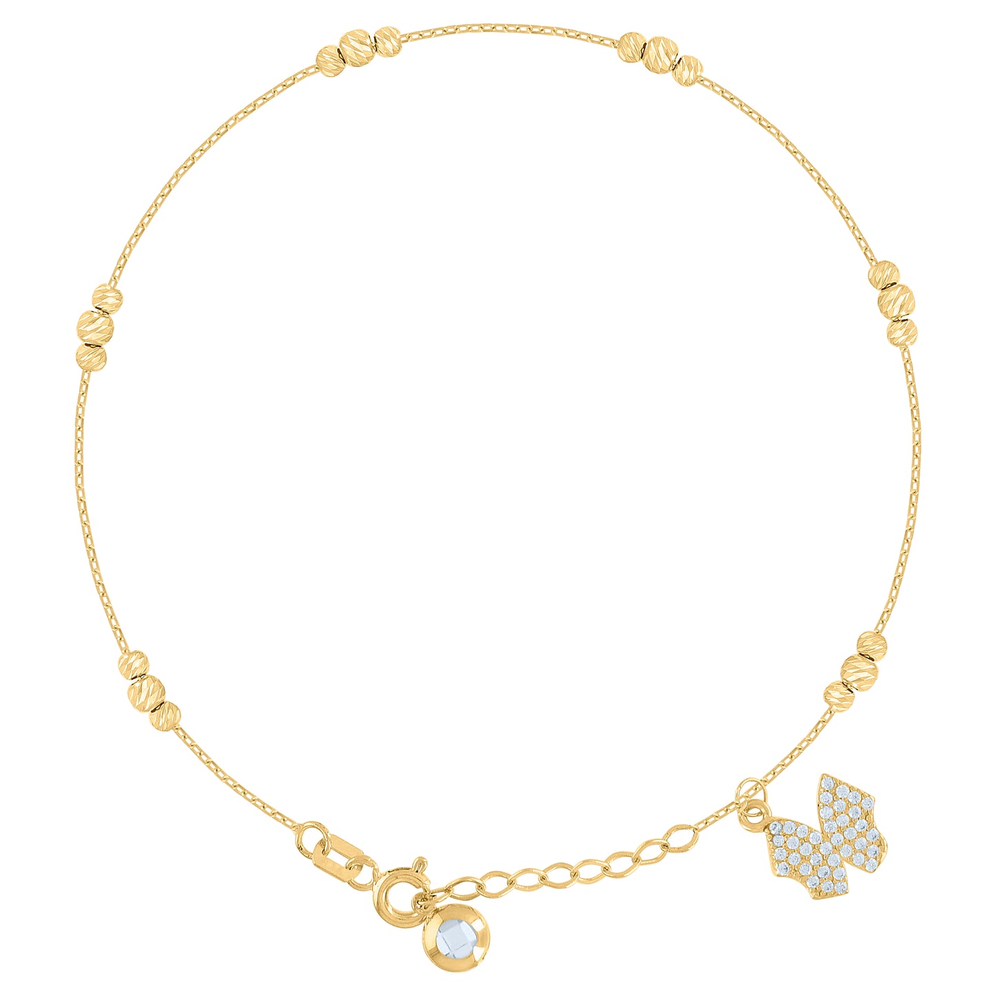 10Kt Gold Turkish Bracelet 8"