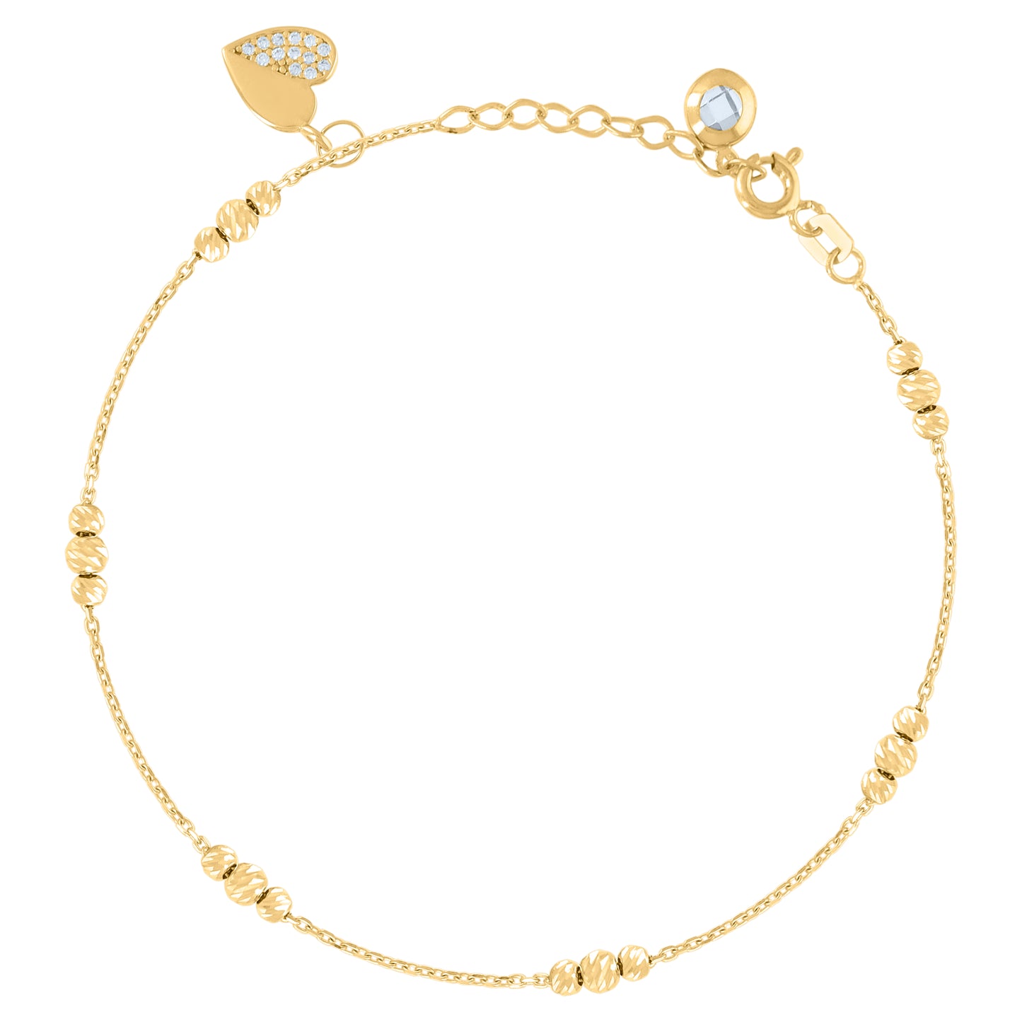 10Kt Gold Turkish Bracelet 8"