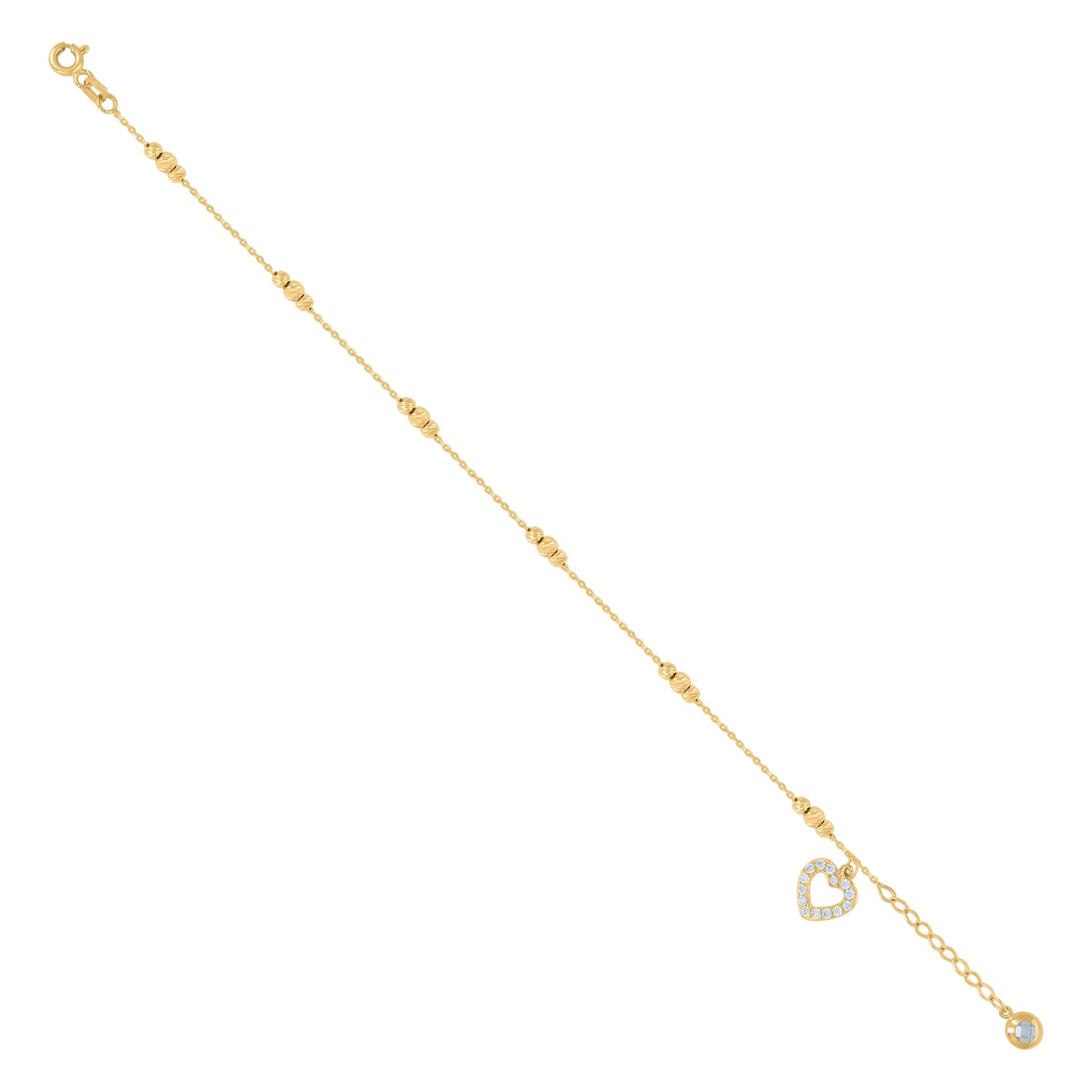 10Kt Gold Turkish Bracelet 8"