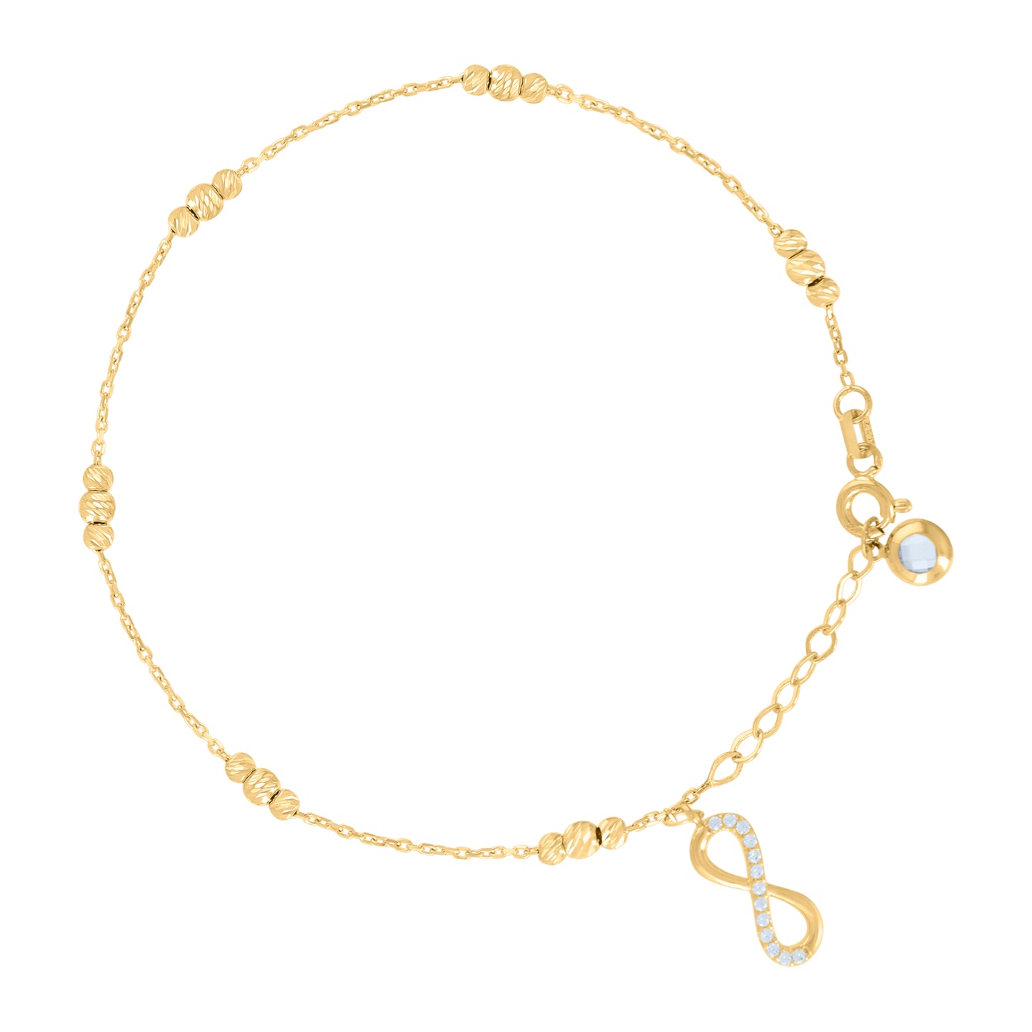10Kt Gold Turkish Bracelet 8"