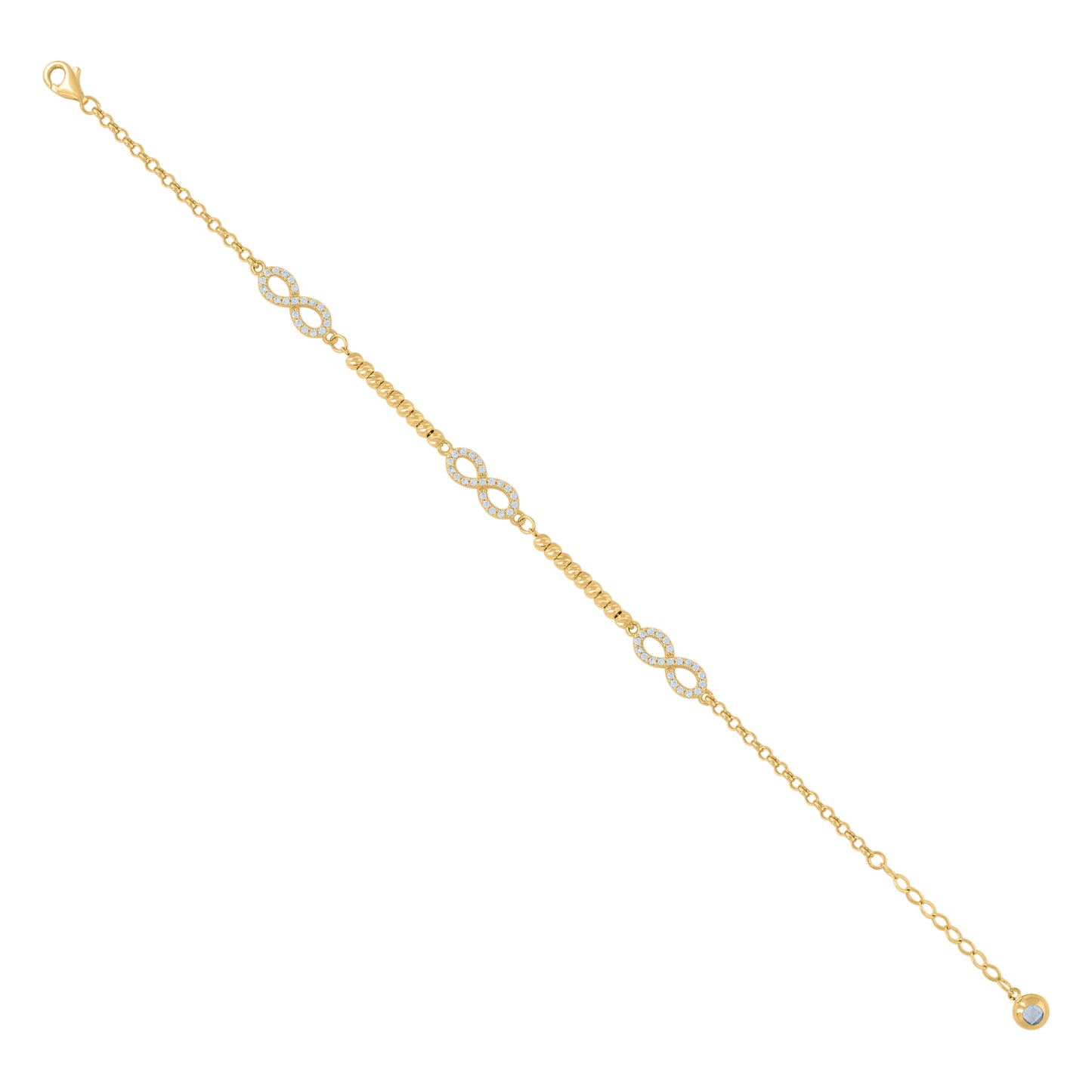 10Kt Gold Turkish Bracelet 8"