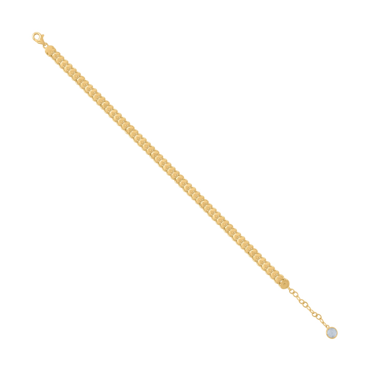 10Kt Gold Turkish Bracelet 8"