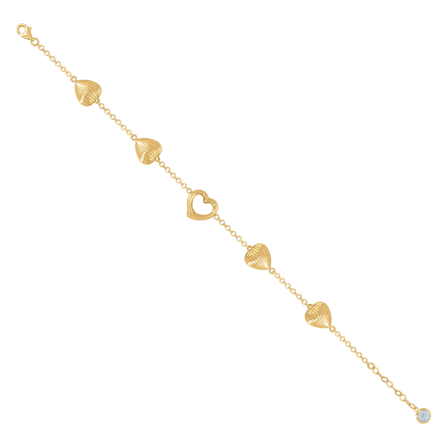 10Kt Gold Turkish Bracelet 8"