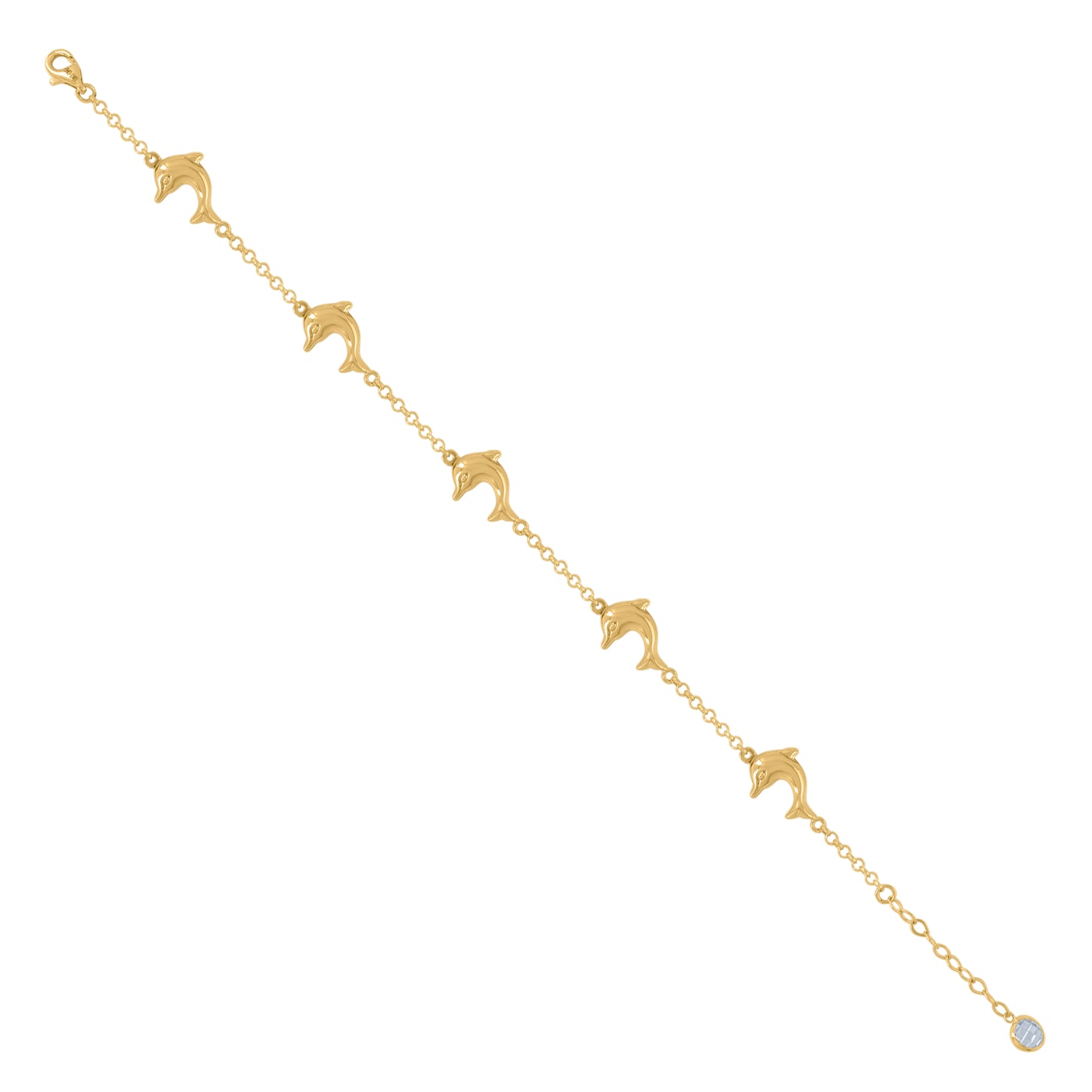 10Kt Gold Turkish Bracelet 8"