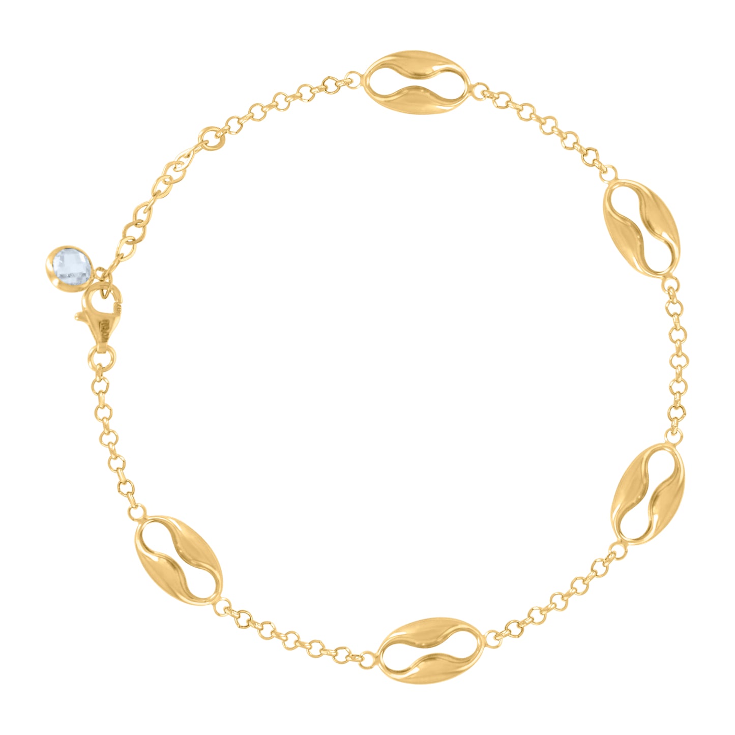 10Kt Gold Turkish Bracelet 8"