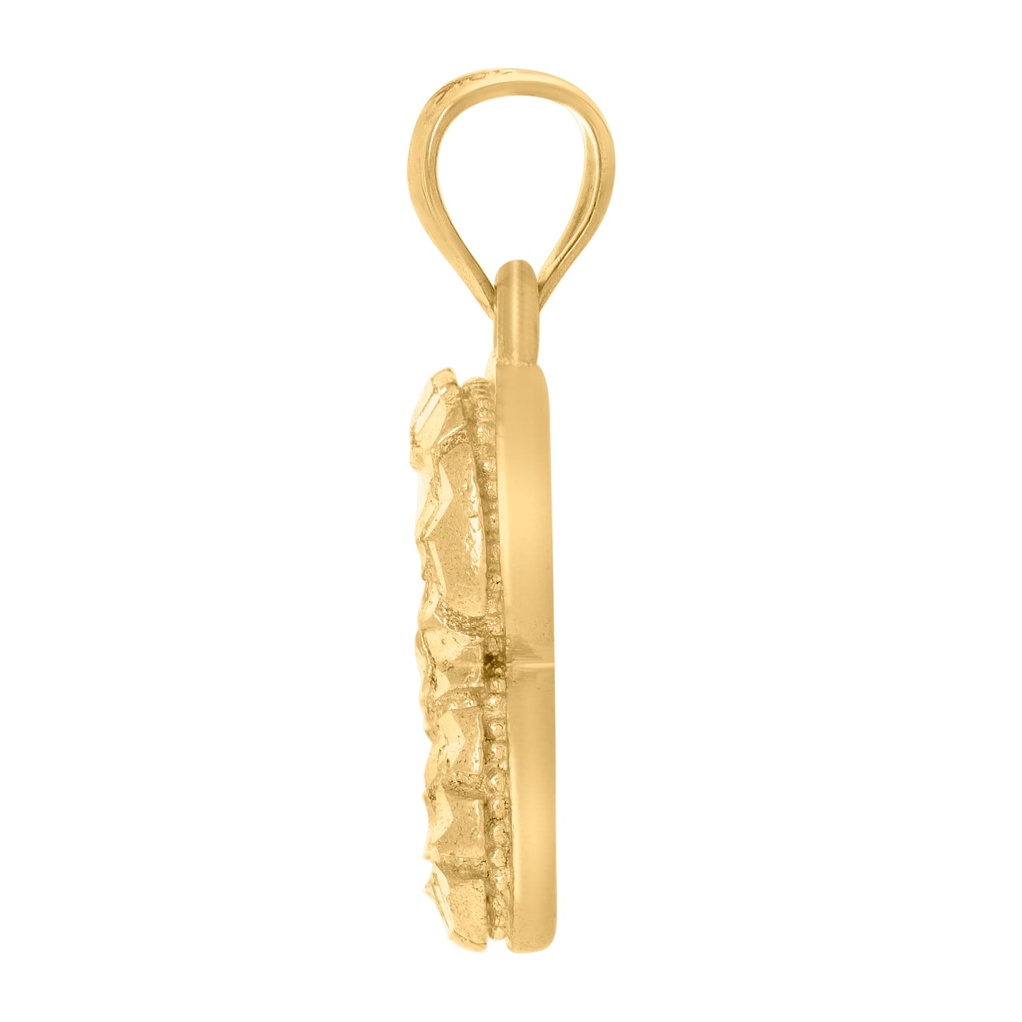 10Kt Gold Initial Letter Pendant "B"