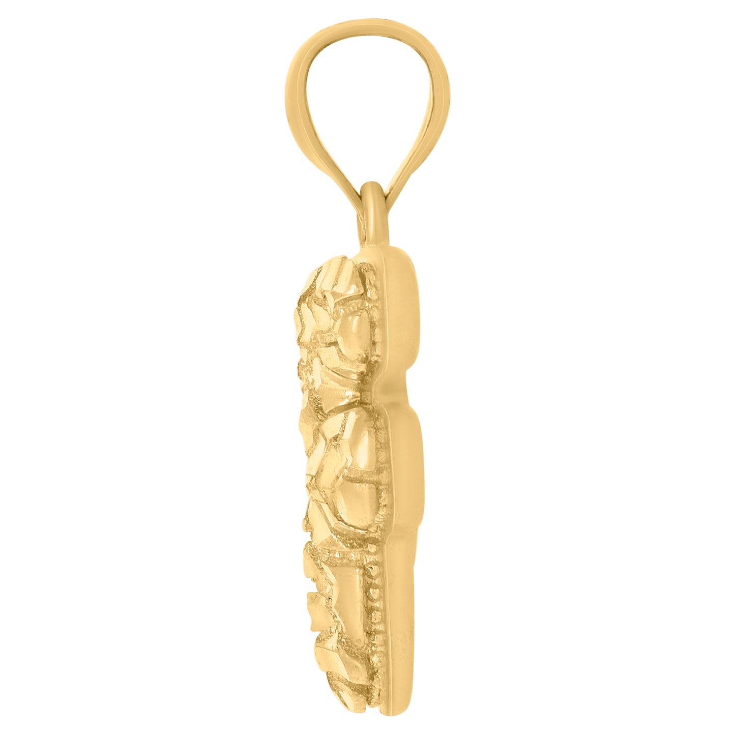 10Kt Gold Initial Letter Pendant "F"