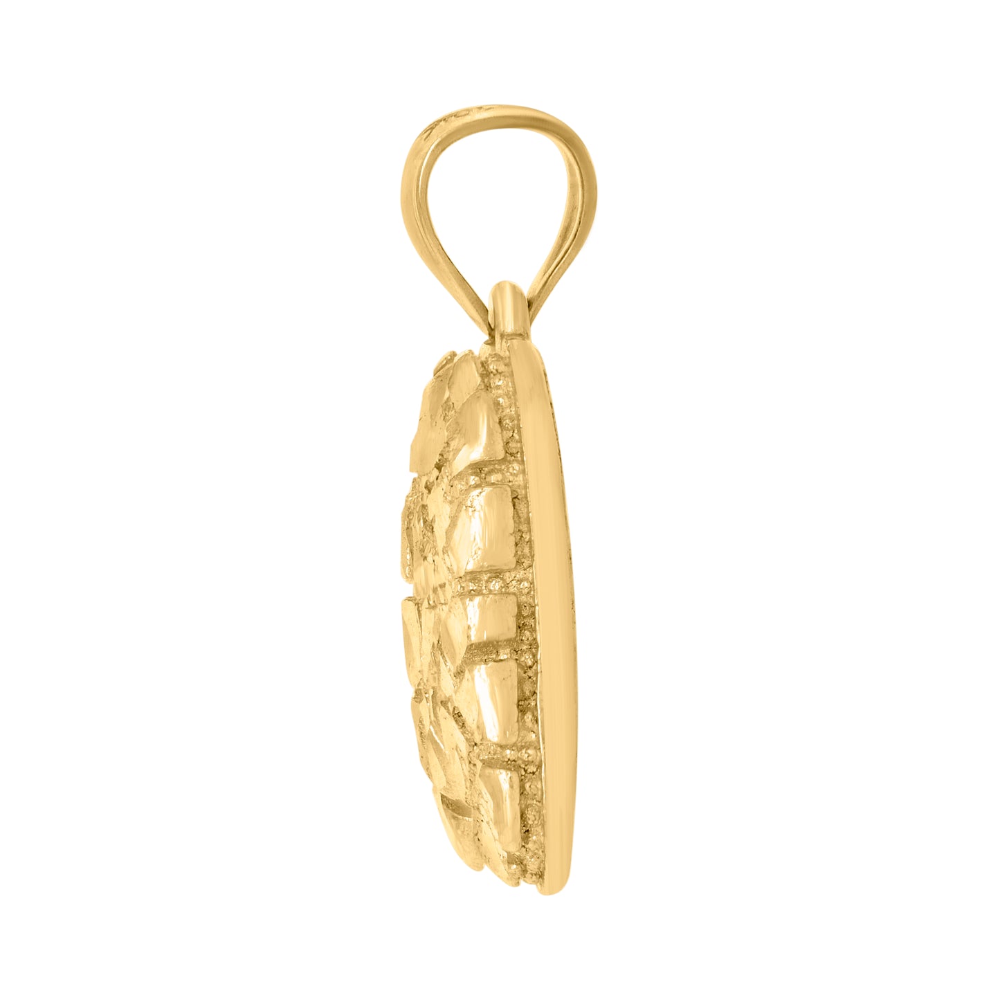 10Kt Gold Initial Letter Pendant "M"