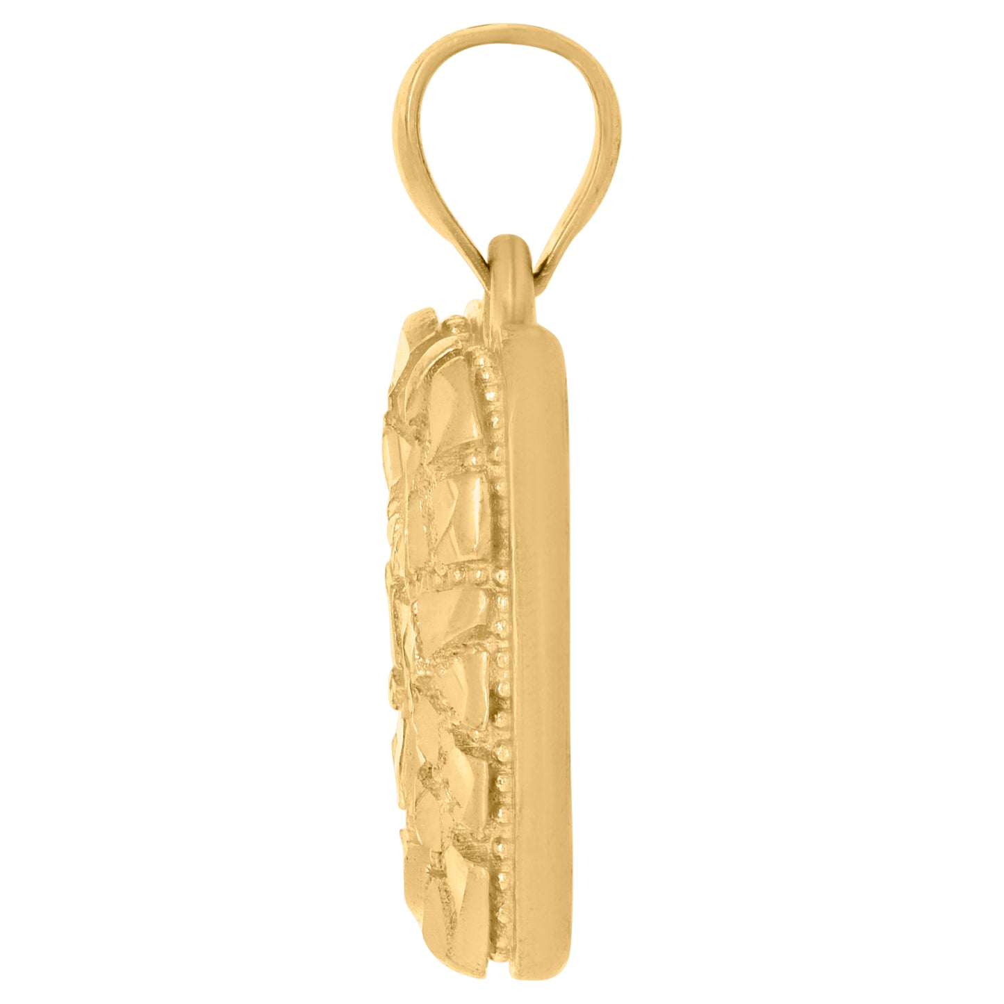 10Kt Gold Initial Letter Pendant "N"