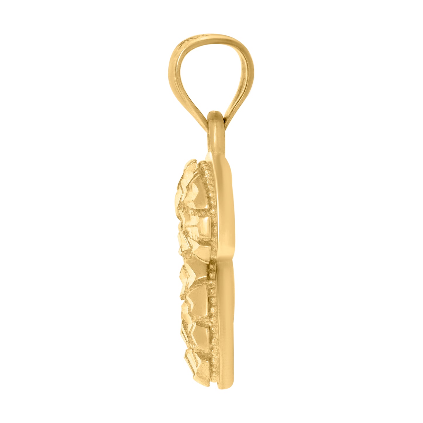 10Kt Gold Initial Letter Pendant "S"