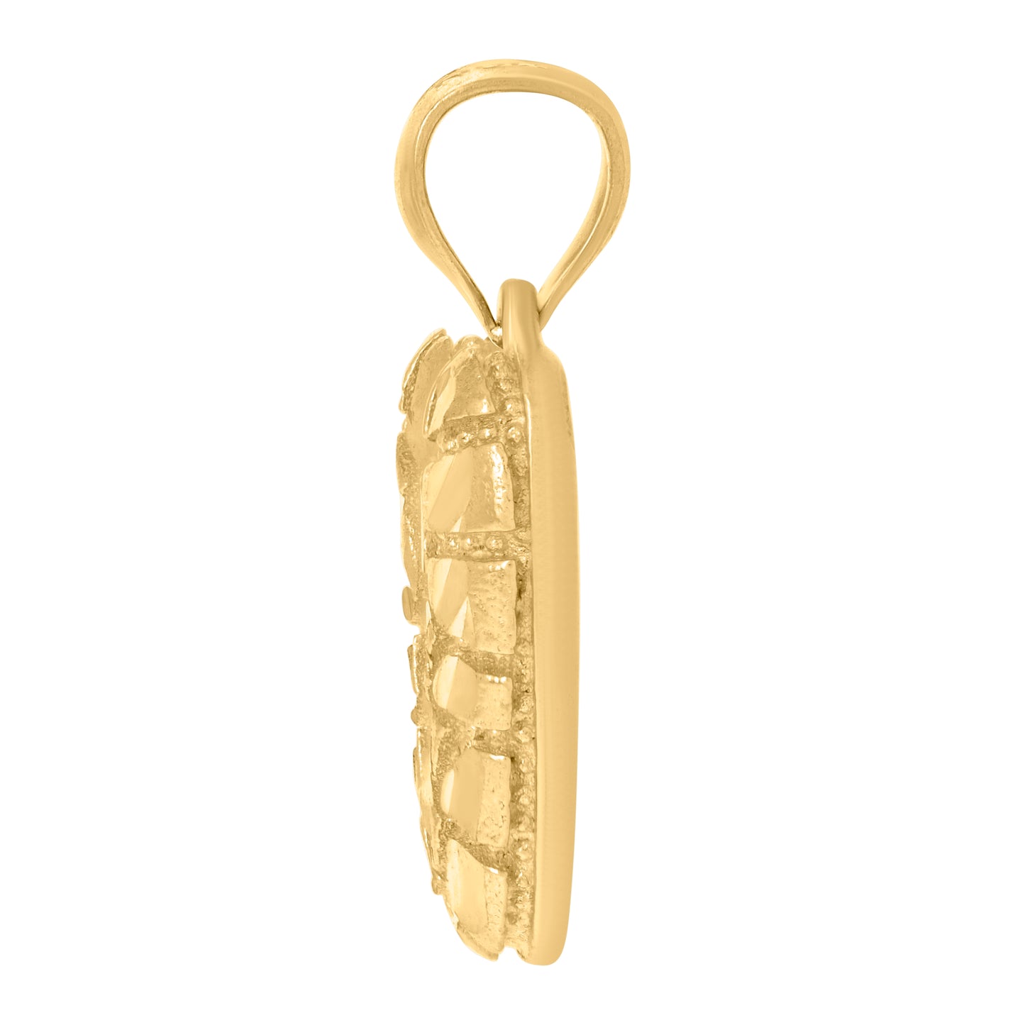 10Kt Gold Initial Letter Pendant "V"