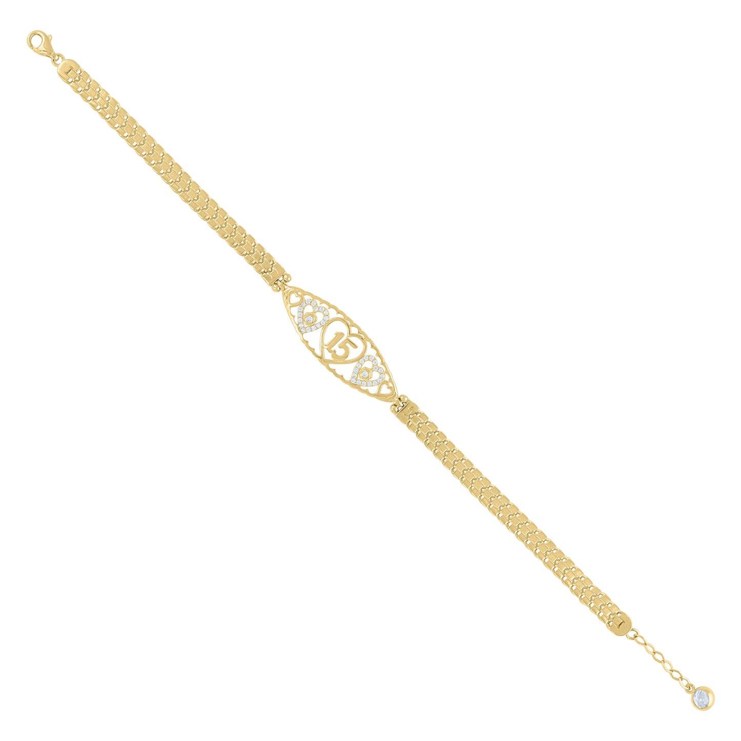 10Kt Gold Turkish Bracelet 8"