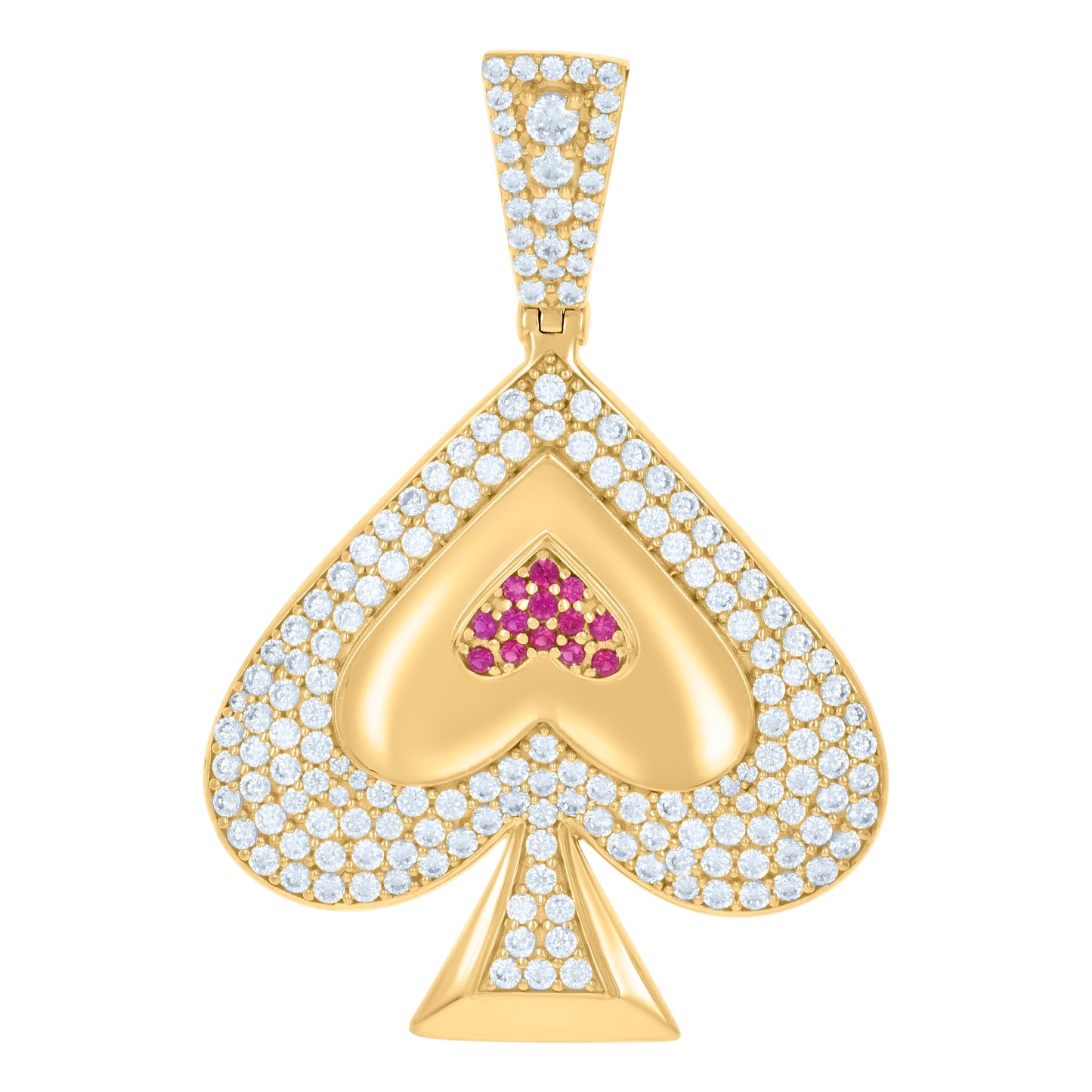 10Kt Gold Cz Pendant