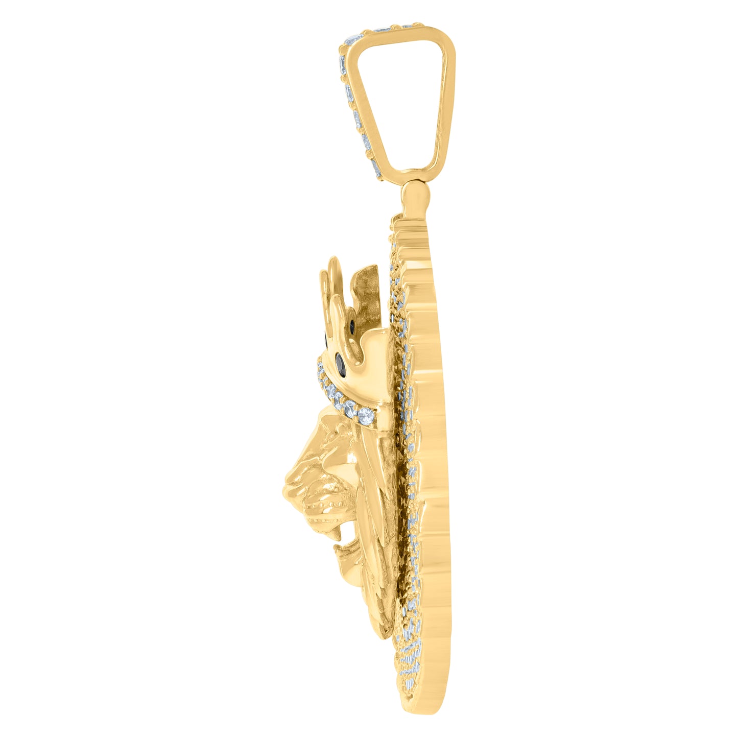 10Kt Gold Cz Pendant