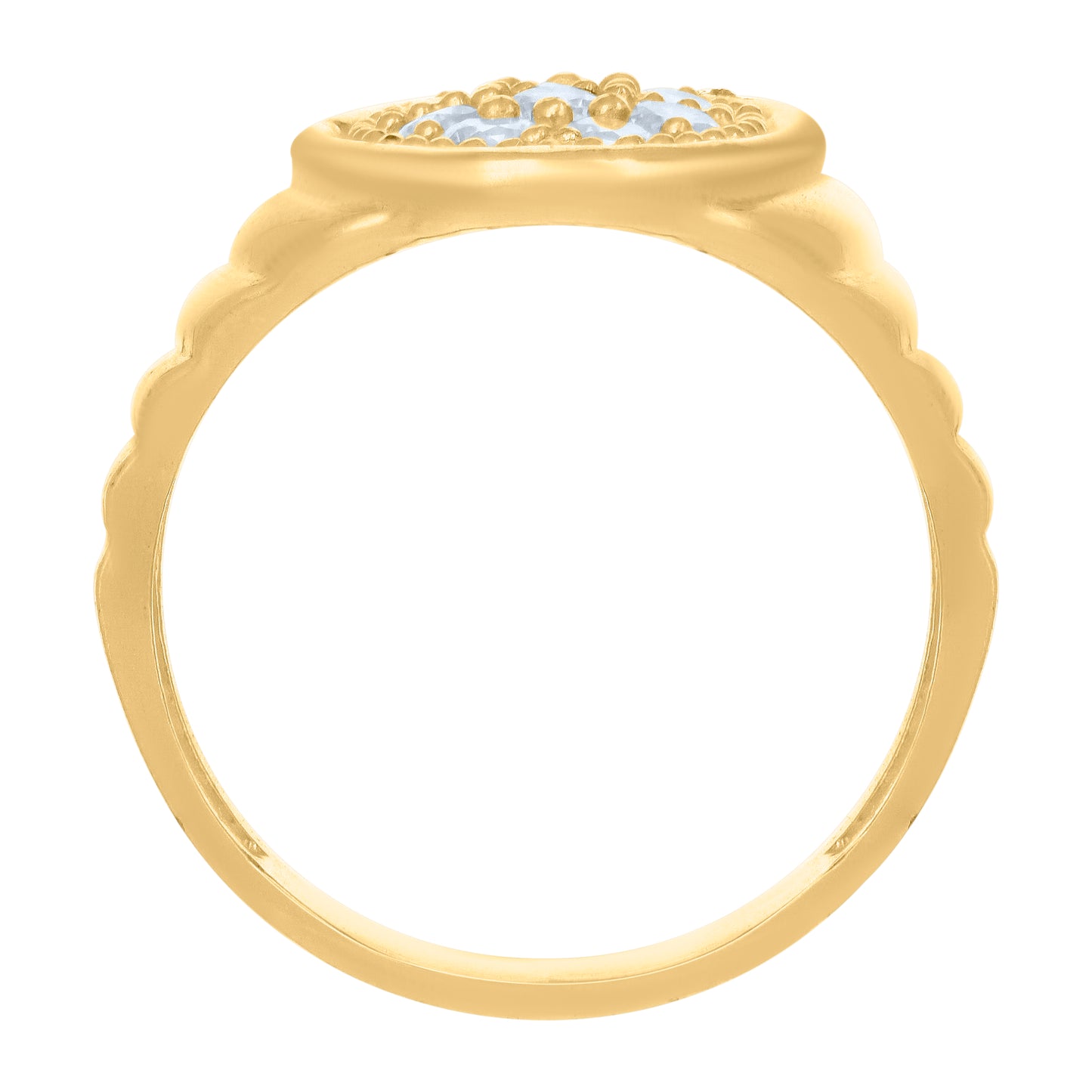 10Kt Gold Cz Baby Ring