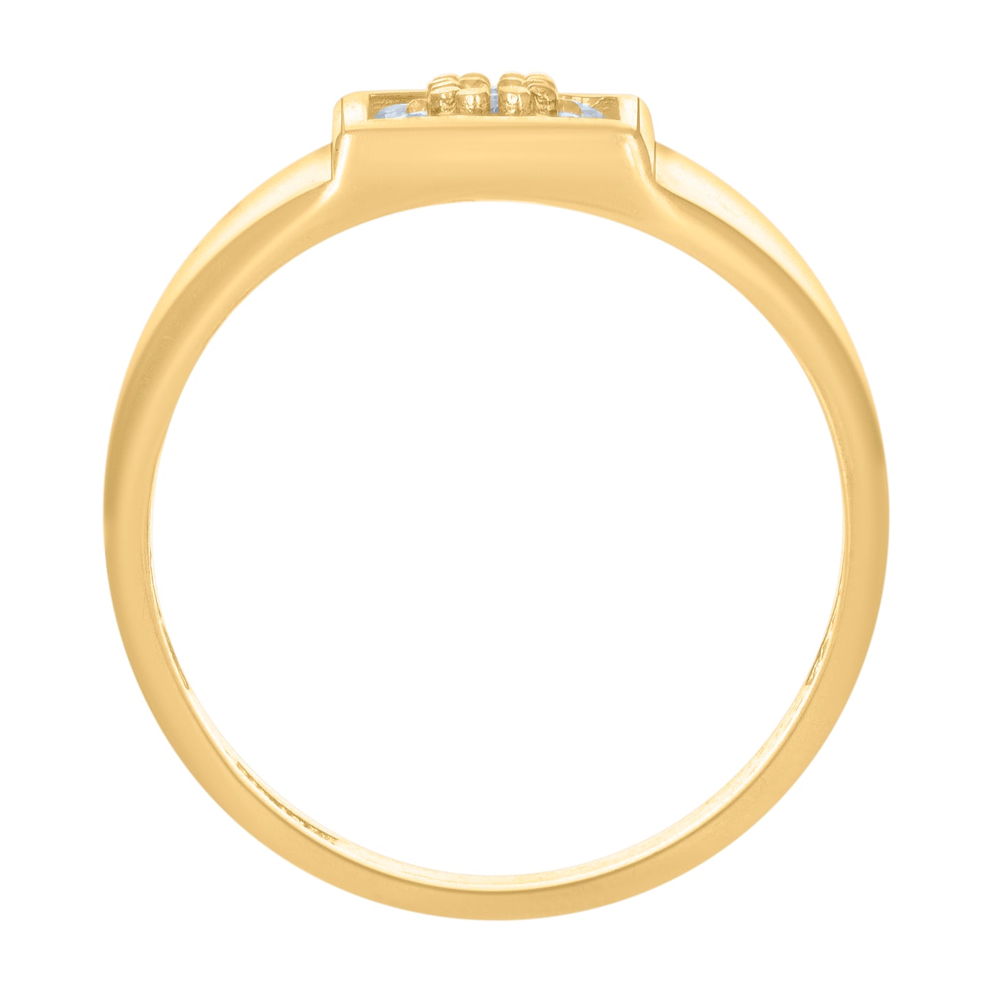 10Kt Gold Cz Baby Ring