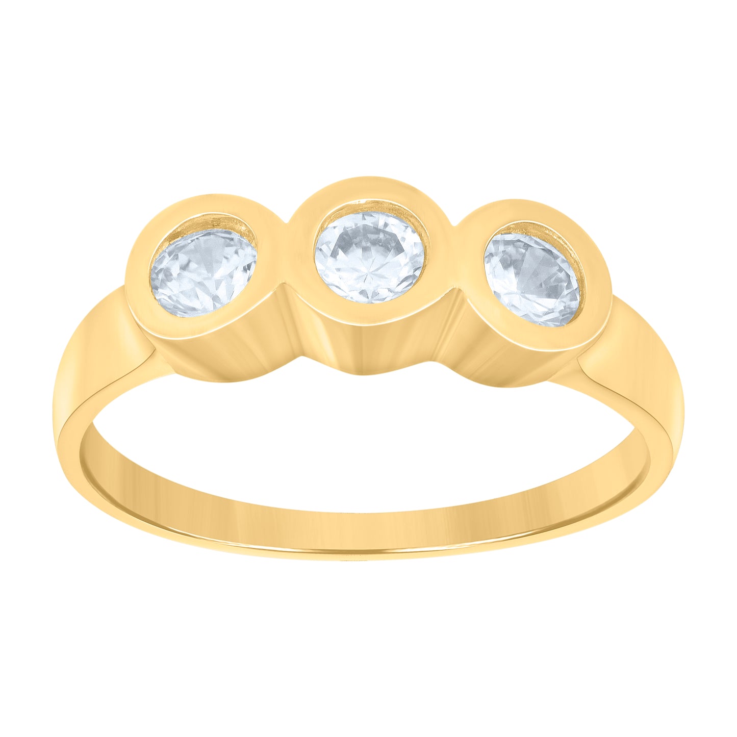 10Kt Gold Cz Baby Ring