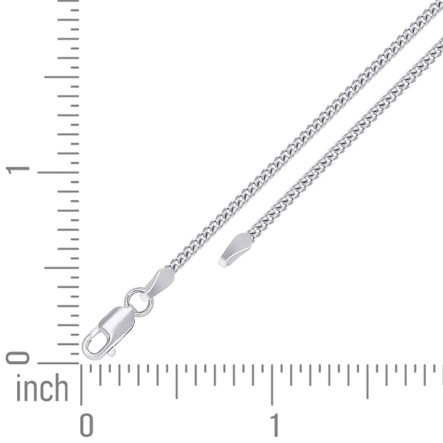 925 Silver Solid Miami Cuban Chain 2mm